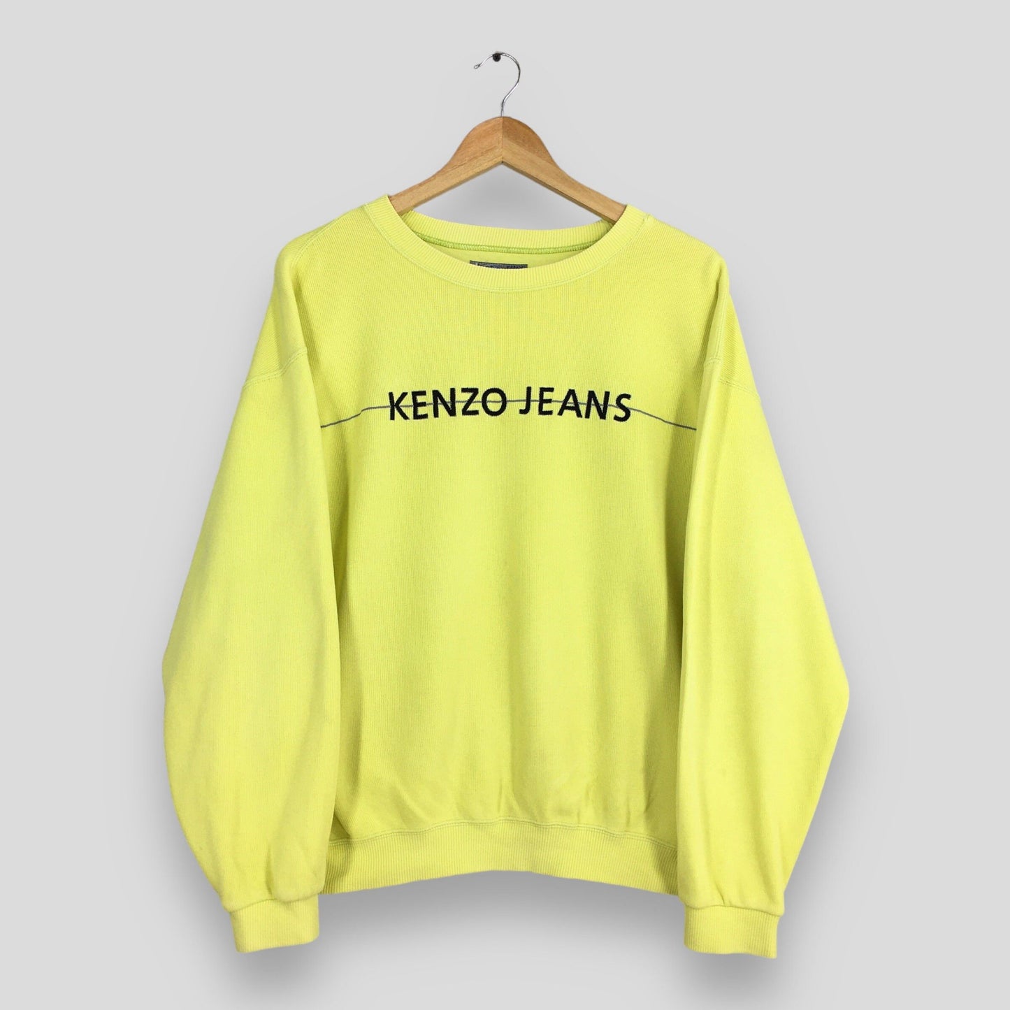 Kenzo Jeans Embroidery Logo Sweatshirt Large