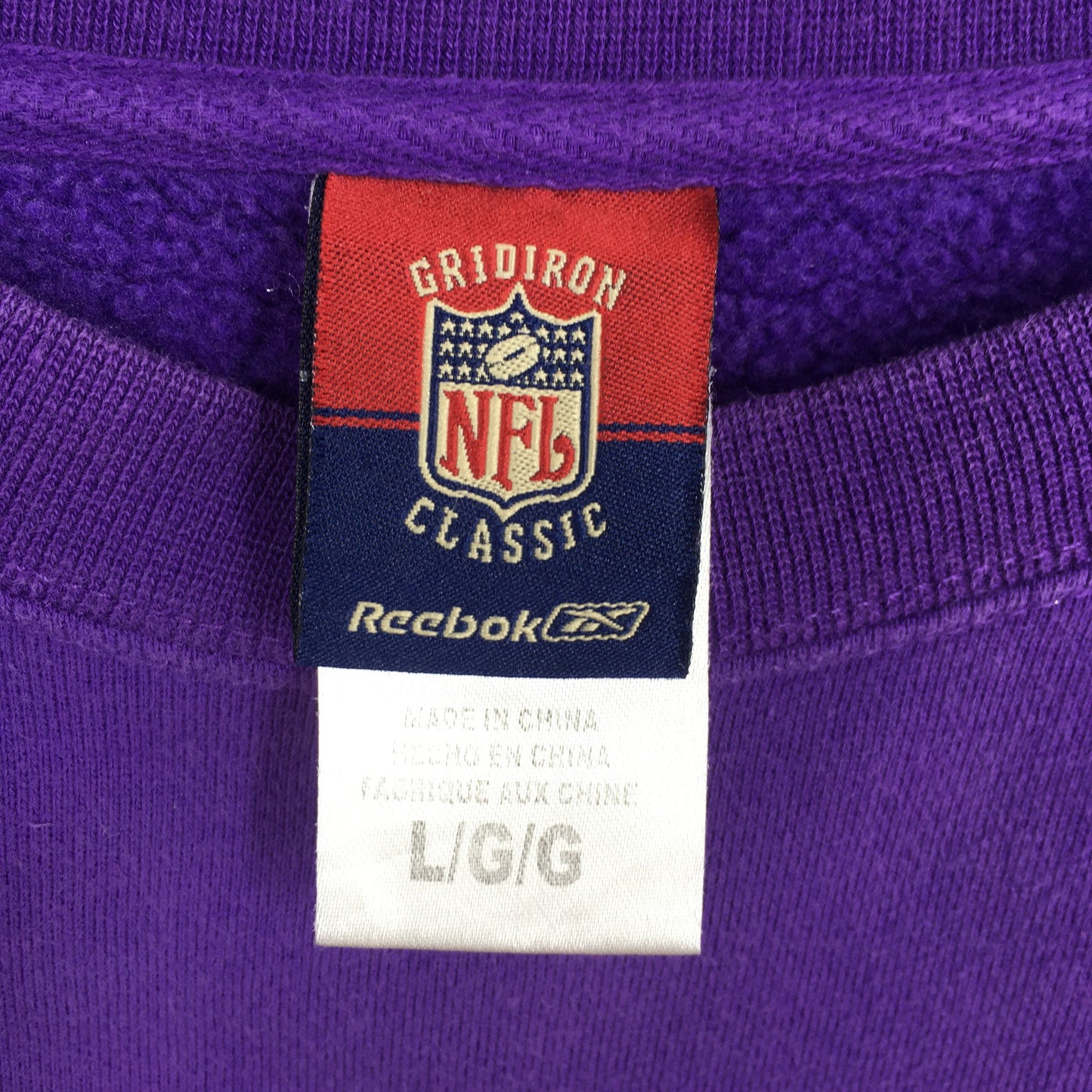 Minnesota Vikings NFL Rugby Purple Crewneck Large