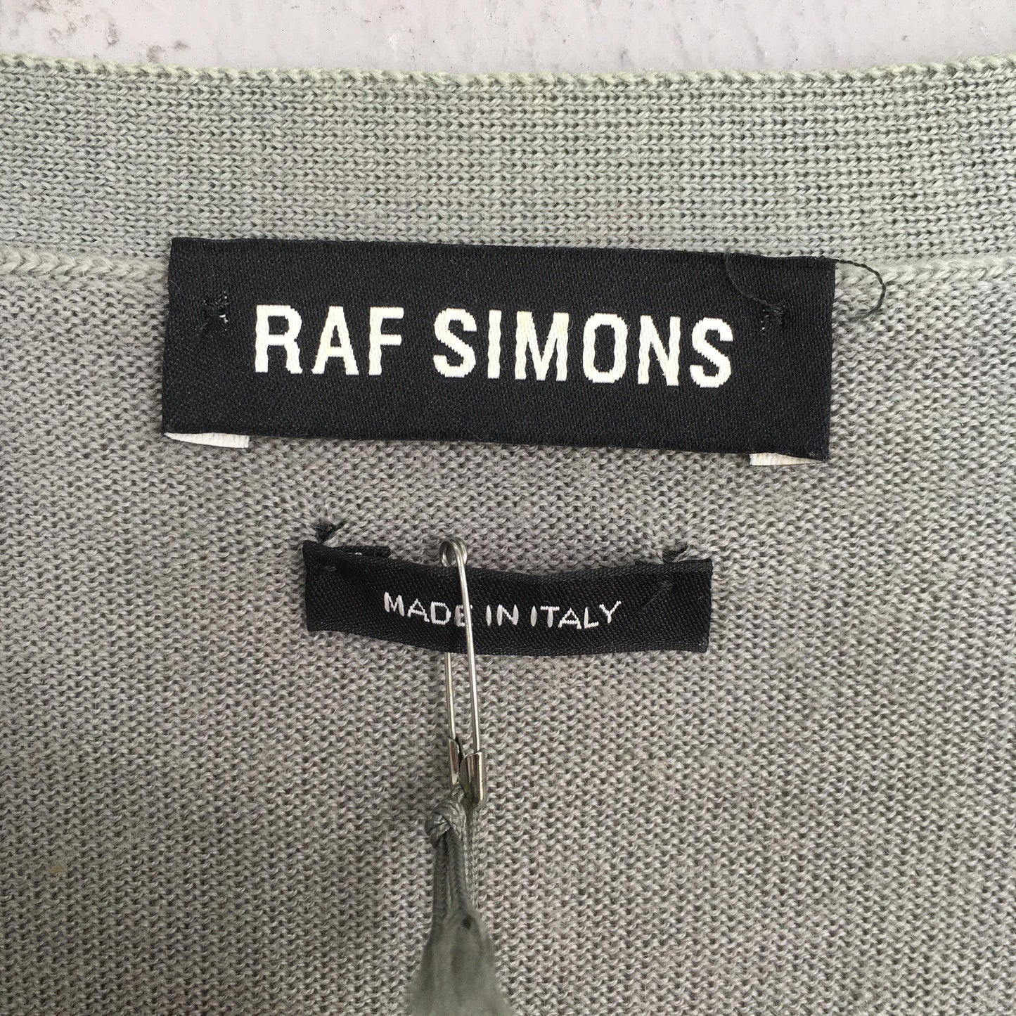 Raf Simons Cardigan Gray Sweater Small