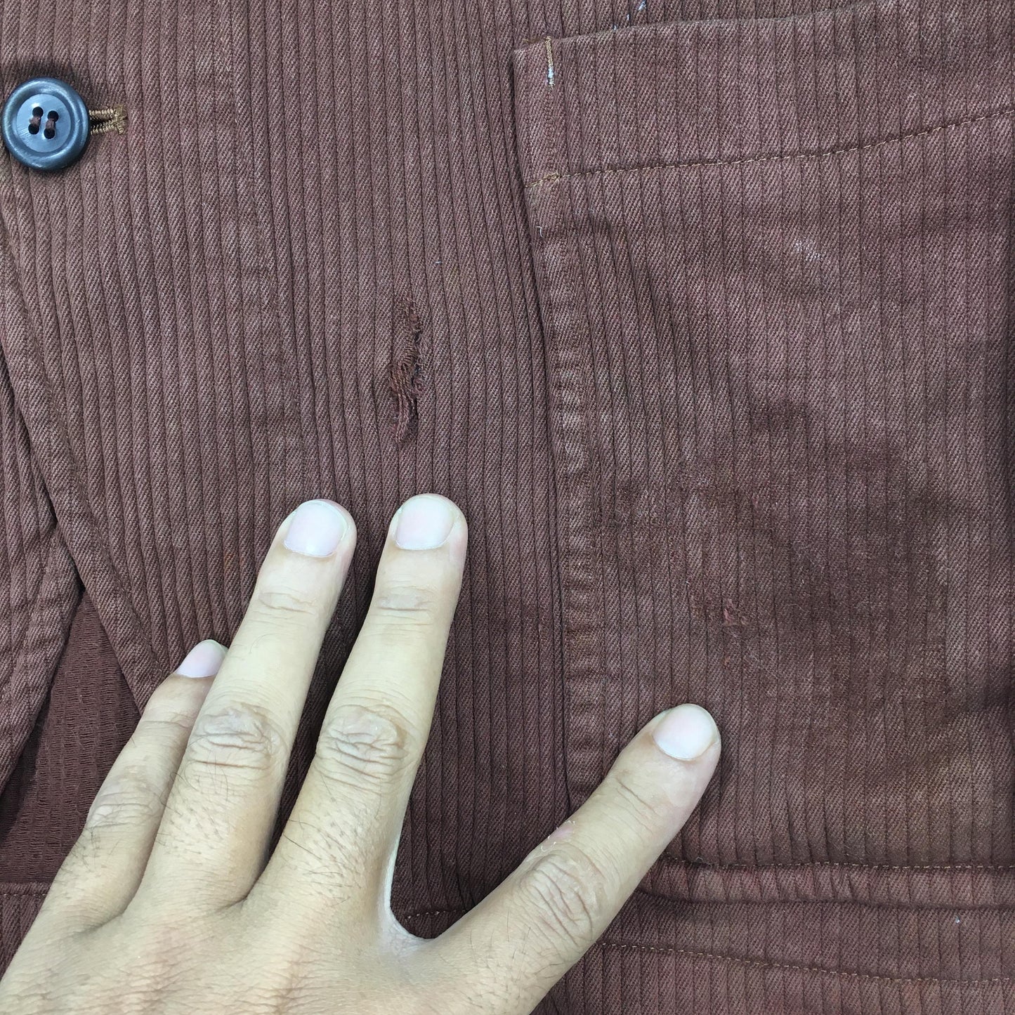 AD2000 Comme Des Garcons Homme Plus Brown Corduroy Jacket Medium