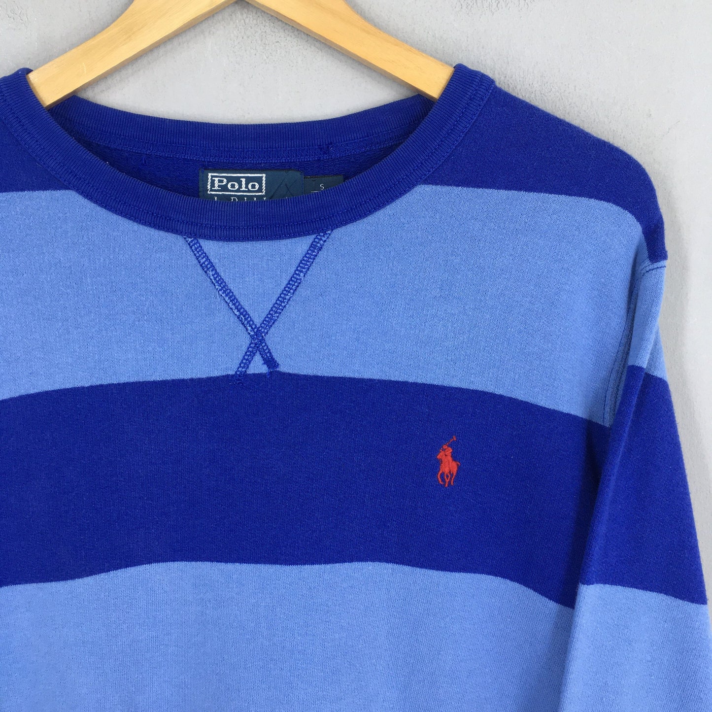 Polo Ralph Lauren Blue Striped Sweater Small