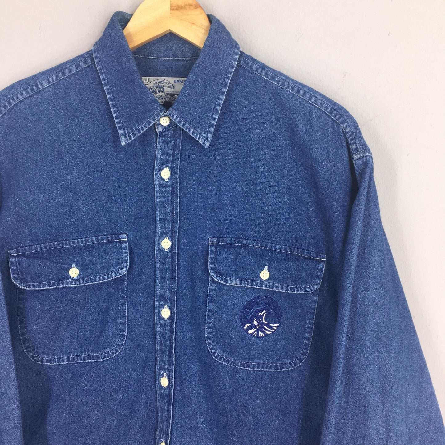 Kenzo Jeans Blue Shirt Medium