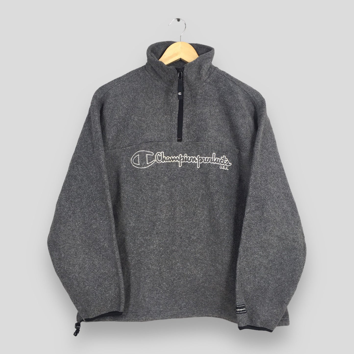 Champion Fleece Zipper Sweatshirt Medium