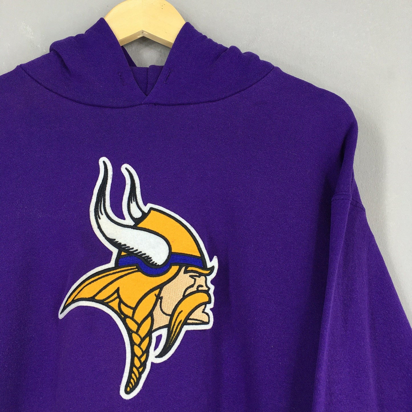 Minnesota Vikings NFL Rugby Purple Hoodie Large