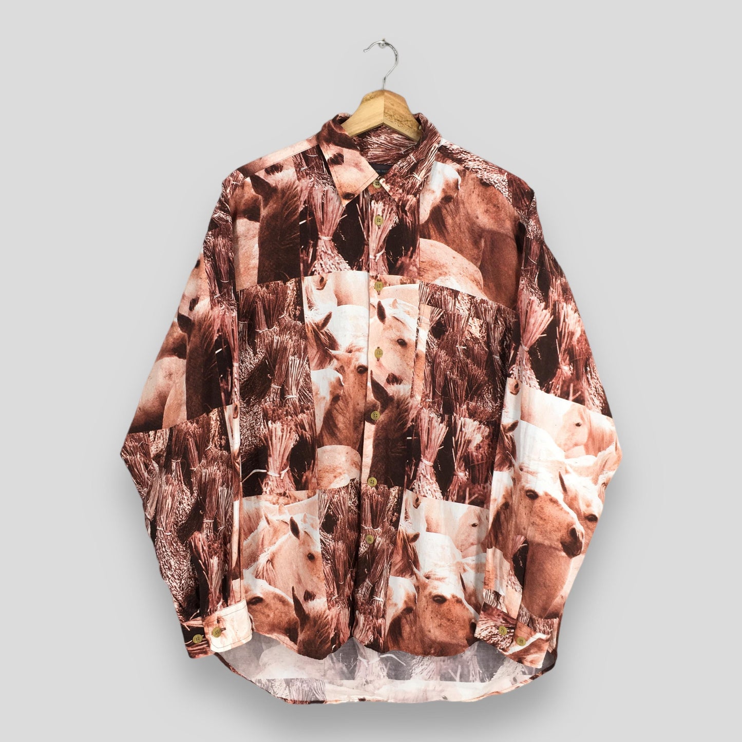 Daniel Hecther Abstract Horse Pop Art Shirt Large