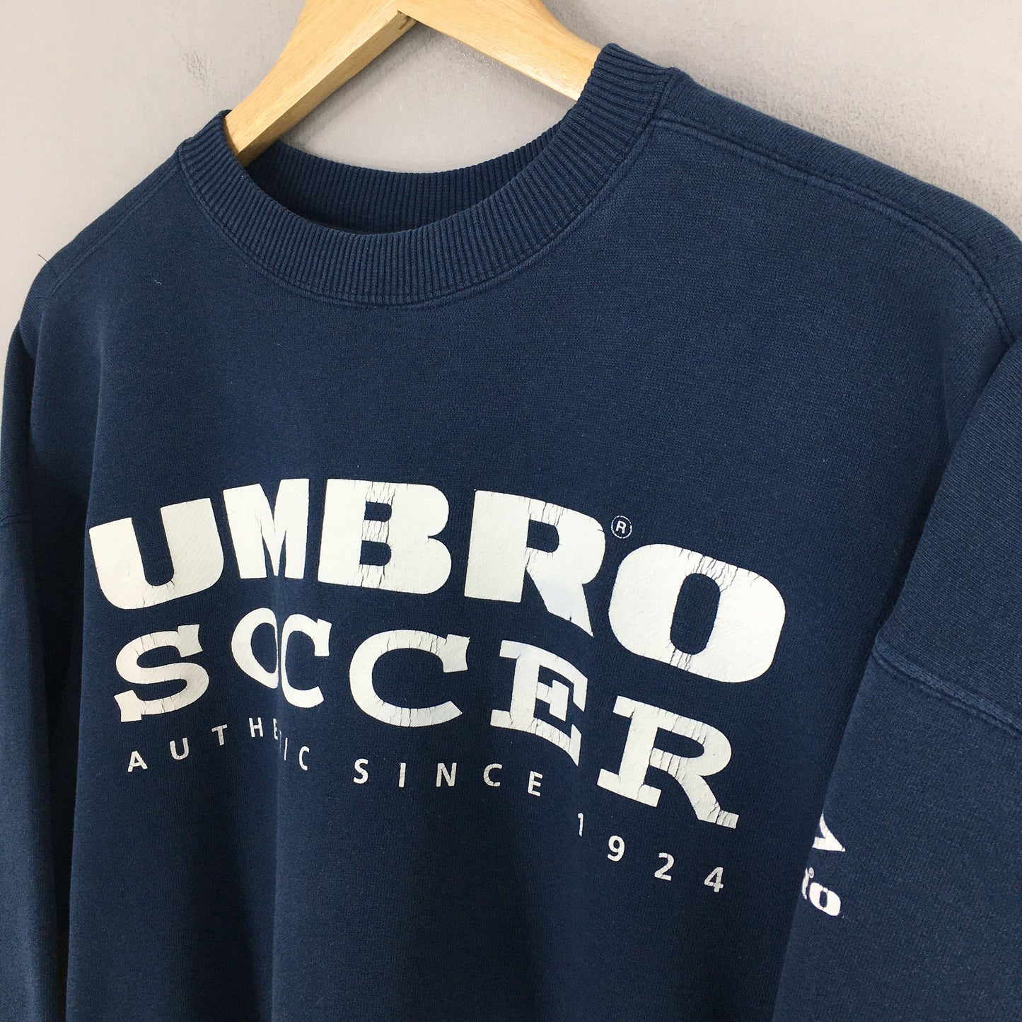 Umbro Soccer Sportswear Blue Sweatshirt Medium