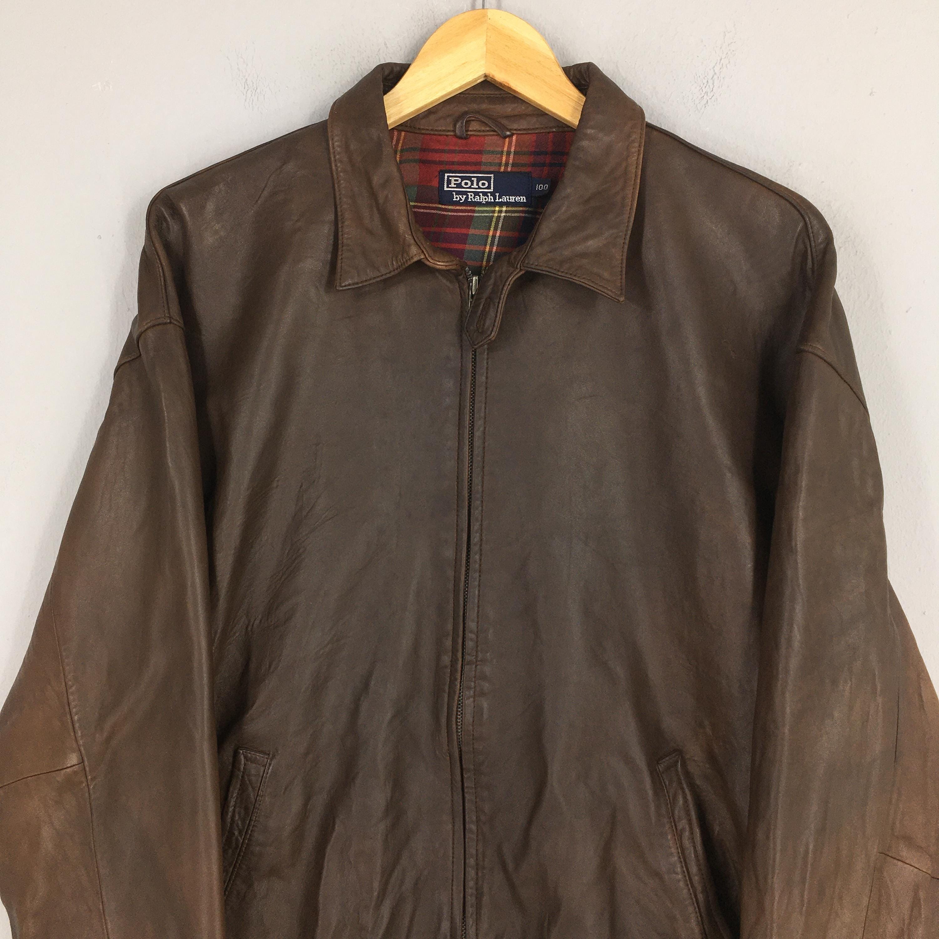 Polo Ralph Lauren Leather Jacket Large – axevin
