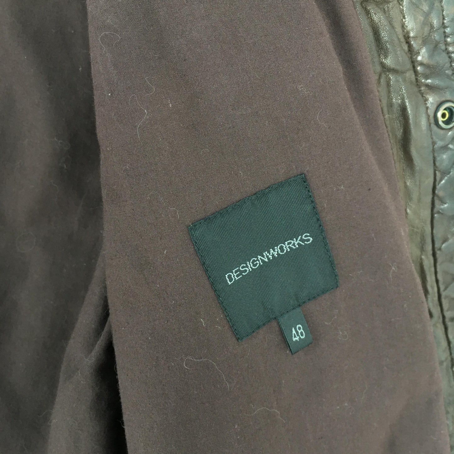 Japanese Designworks Sheepskin Brown Leather Jacket Medium