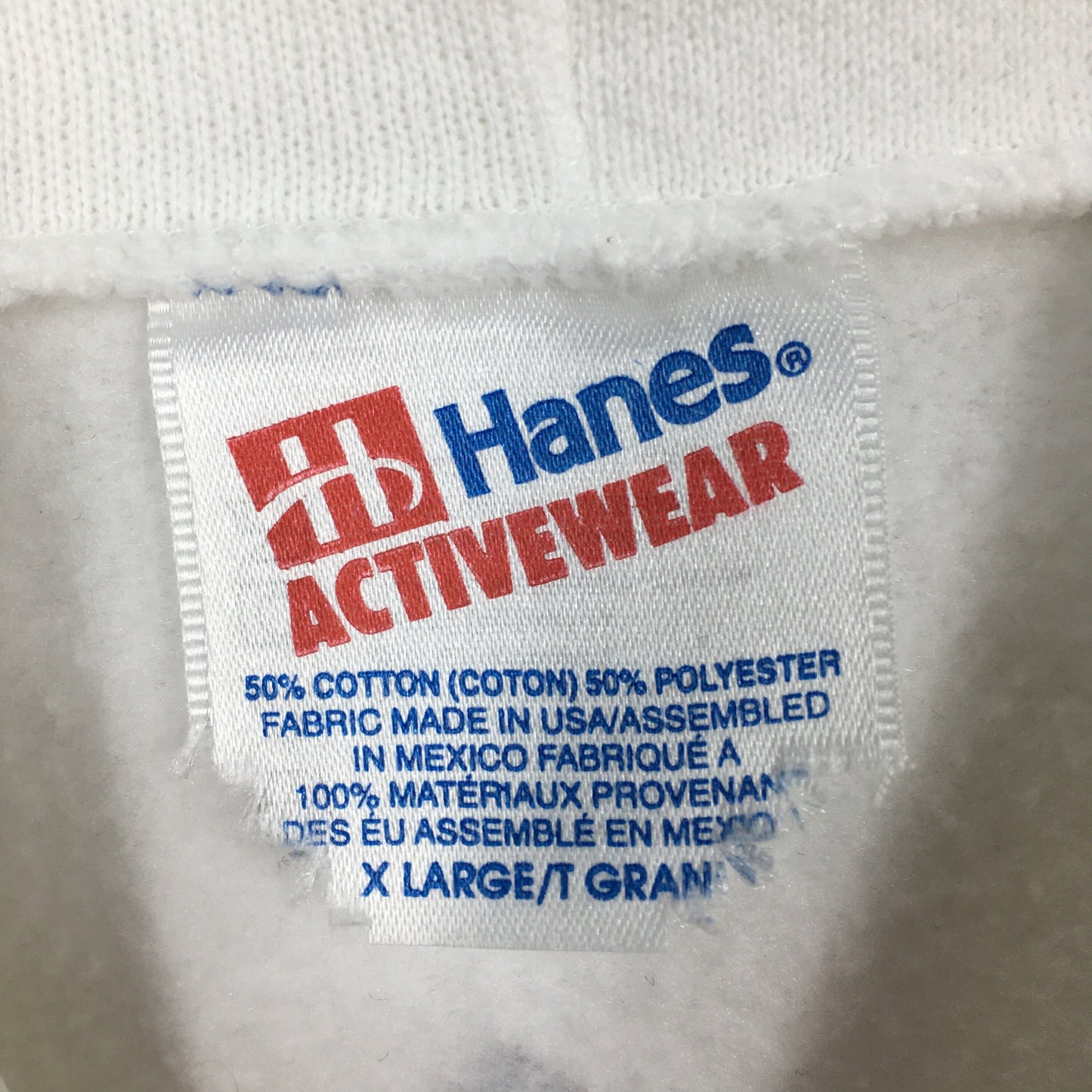 Local Motion White Hoodie Sweatshirt Medium