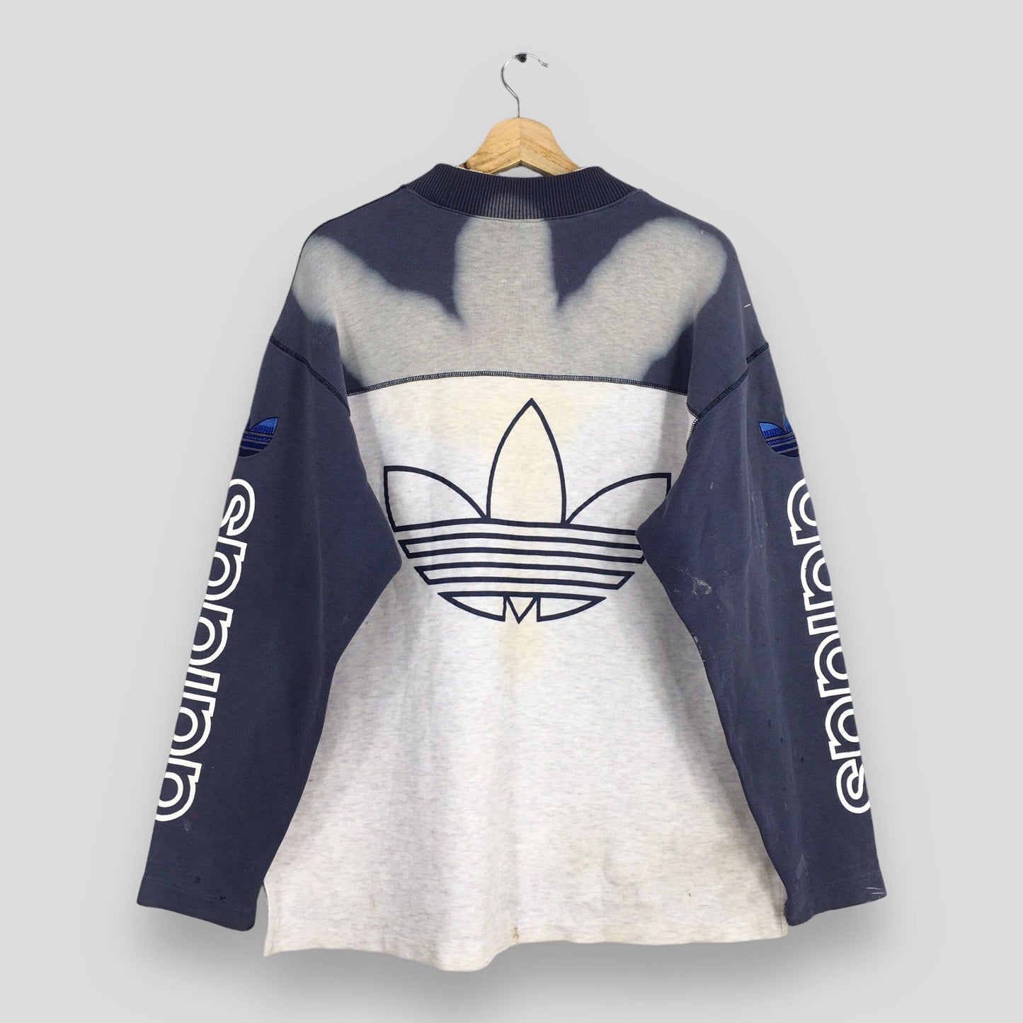 Adidas Trefoil Distressed Sweatshirt Medium