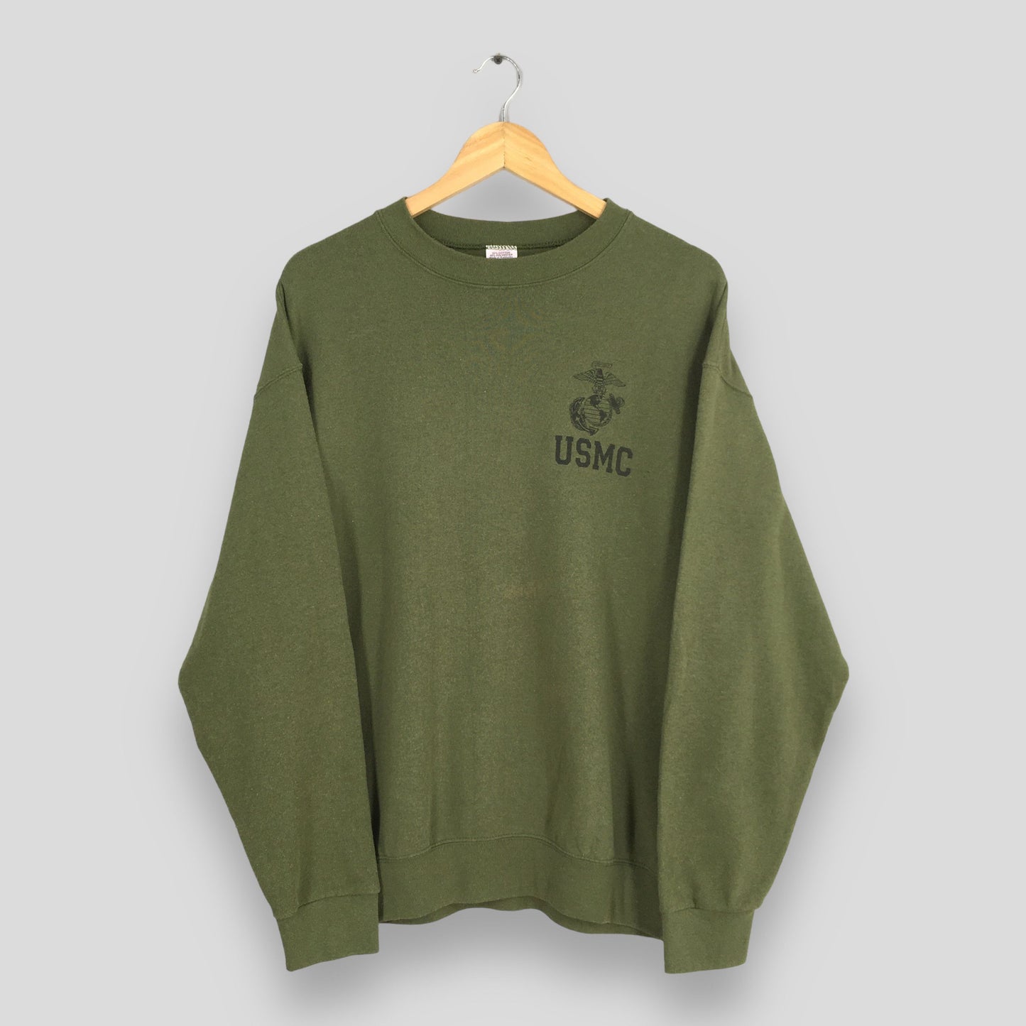 Usmc Marines Green Sweatshirt Large