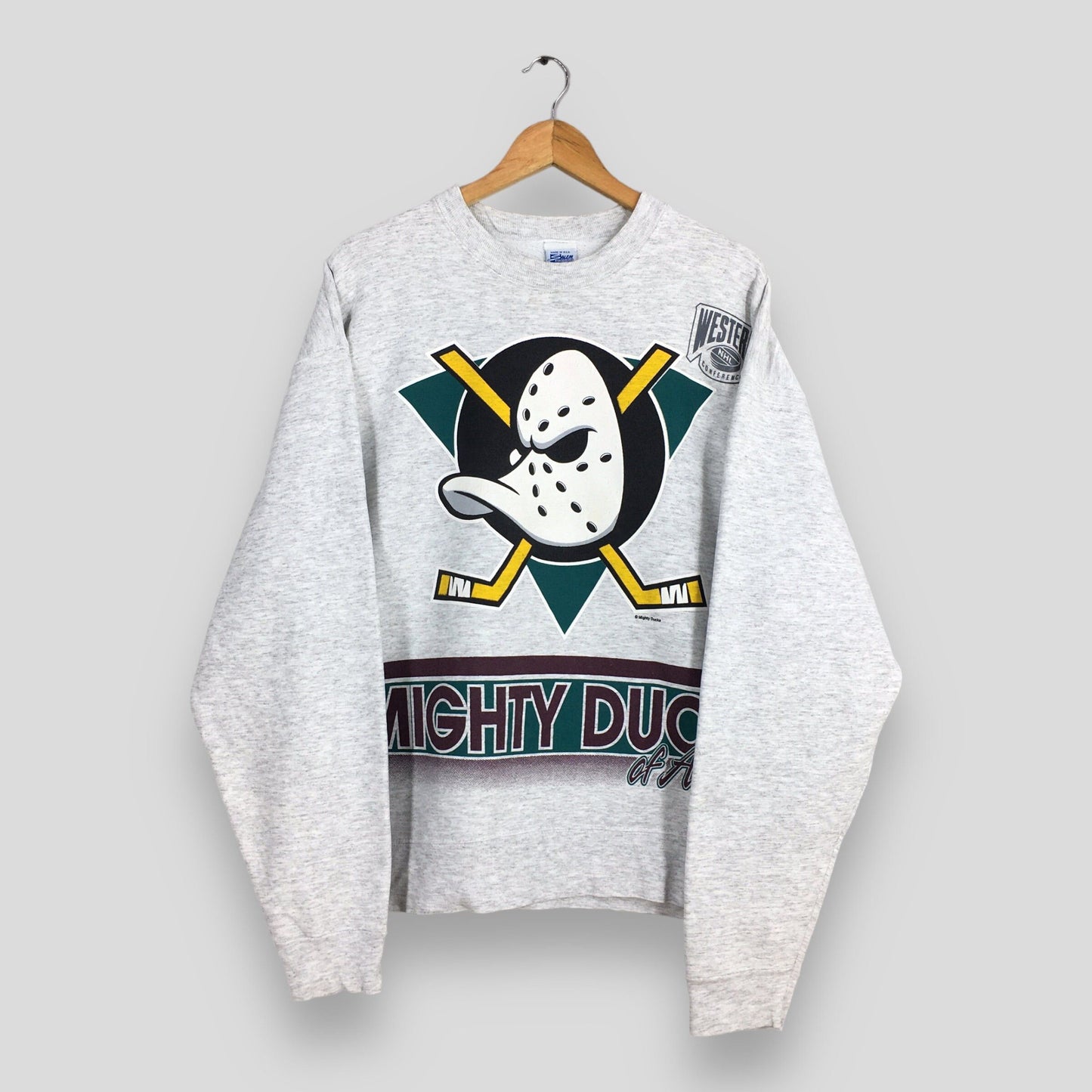 Mighty Ducks NHL Gray Sweatshirt XLarge