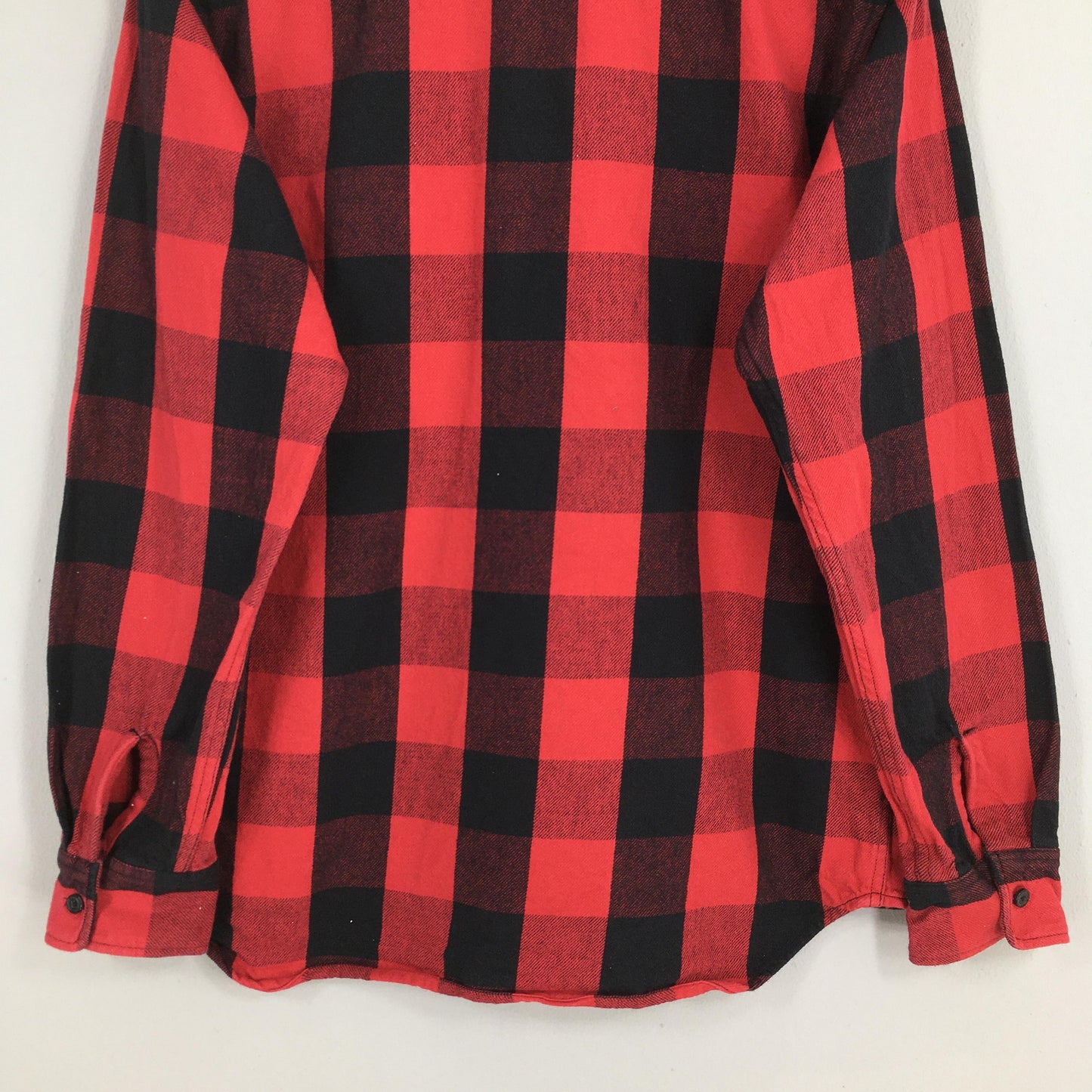 Avirex Usa Plaid Tartan Red Checkered Flannel Shirt XLarge