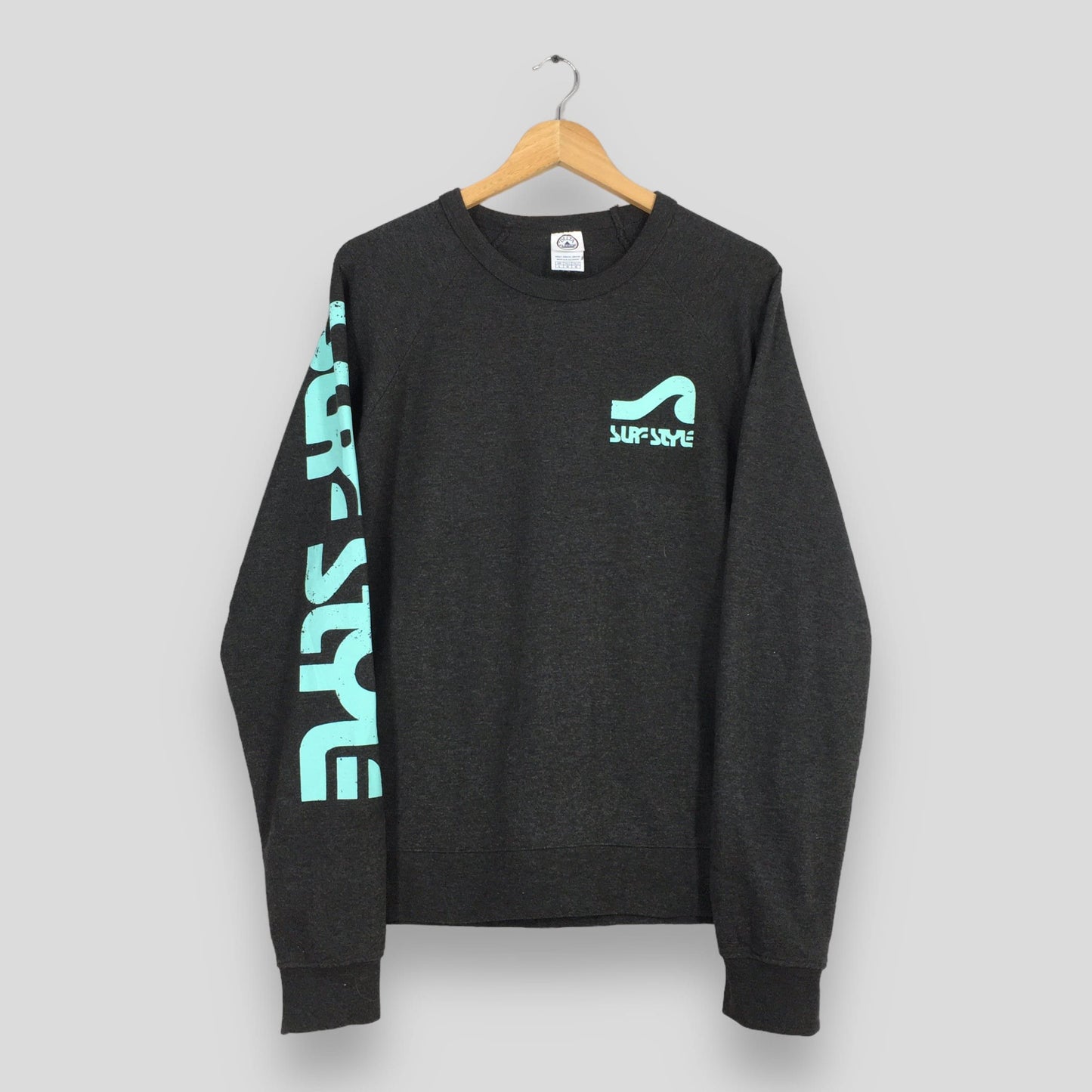 Surf Style Black Sweatshirt Large