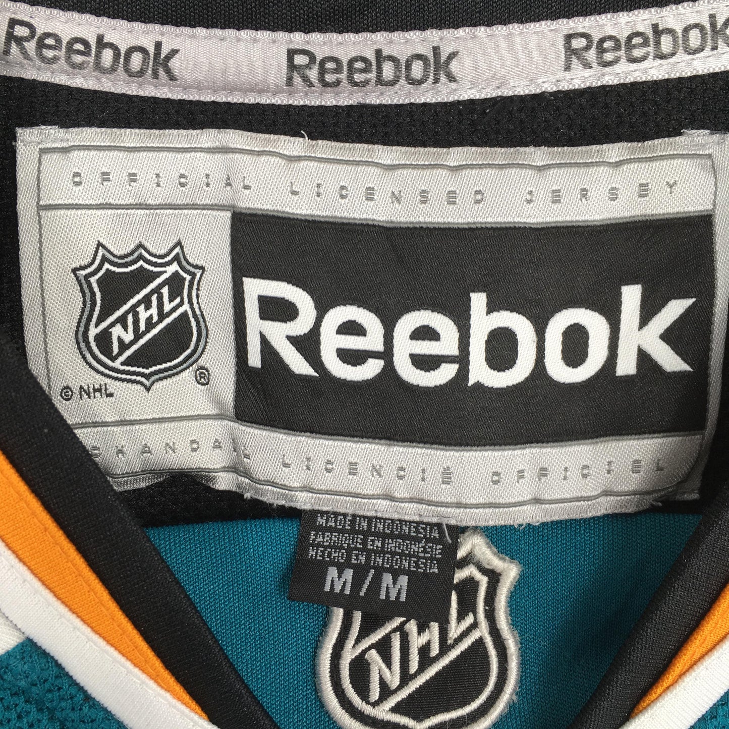 San Jose Sharks Jersey NHL Ice Hockey Jersey Medium