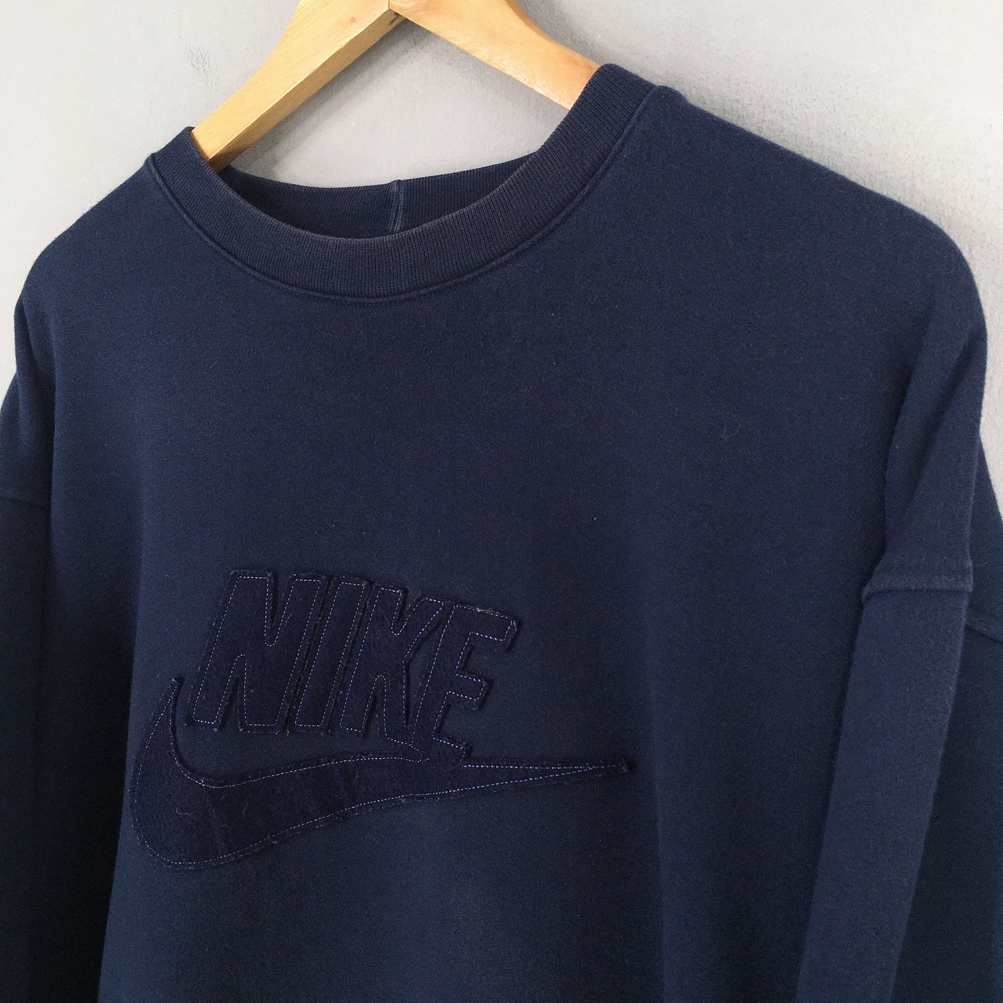 Nike Swoosh Blue Boxy Sweatshirt XXLarge