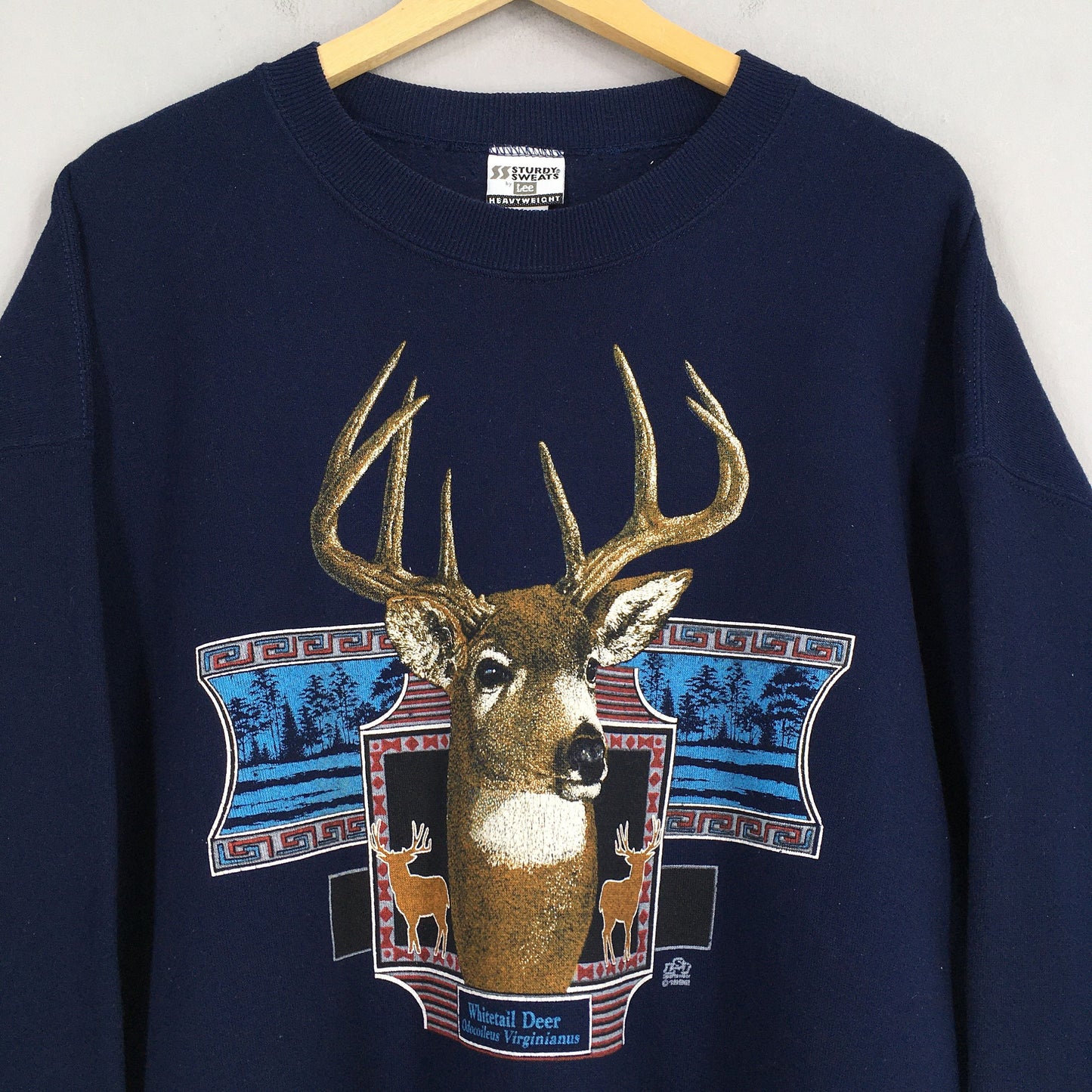 Whitetail Deer Animal Sweatshirt XLarge