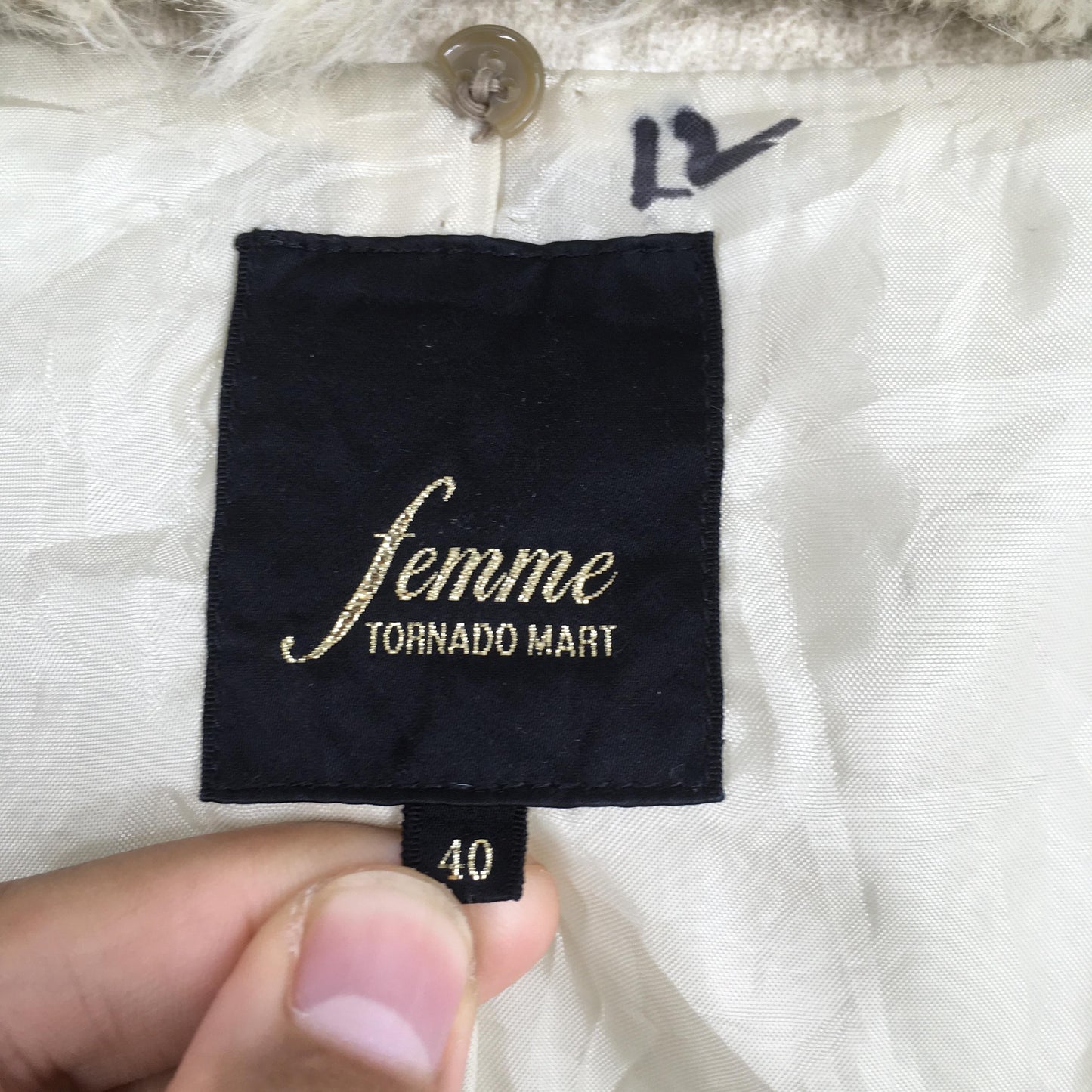 Tornado Mart Femme Faux Fur Leather Jacket Small