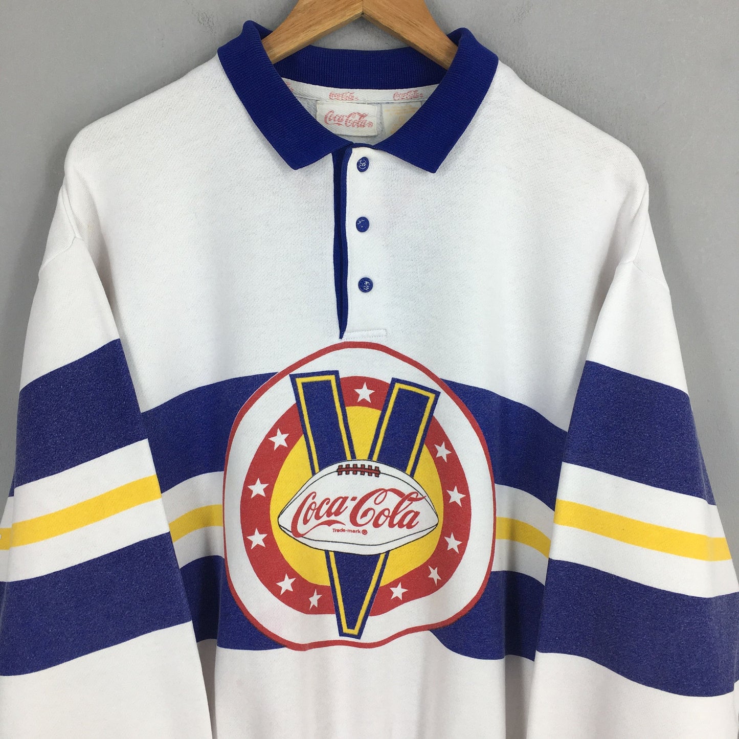 Coca Cola Collar Sweatshirt Medium