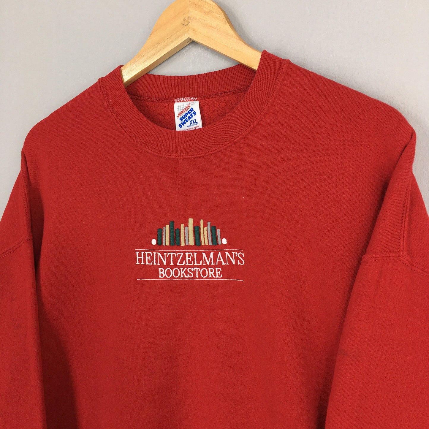 Heintzelman Bookstore Red Oversized Sweatshirt XXL