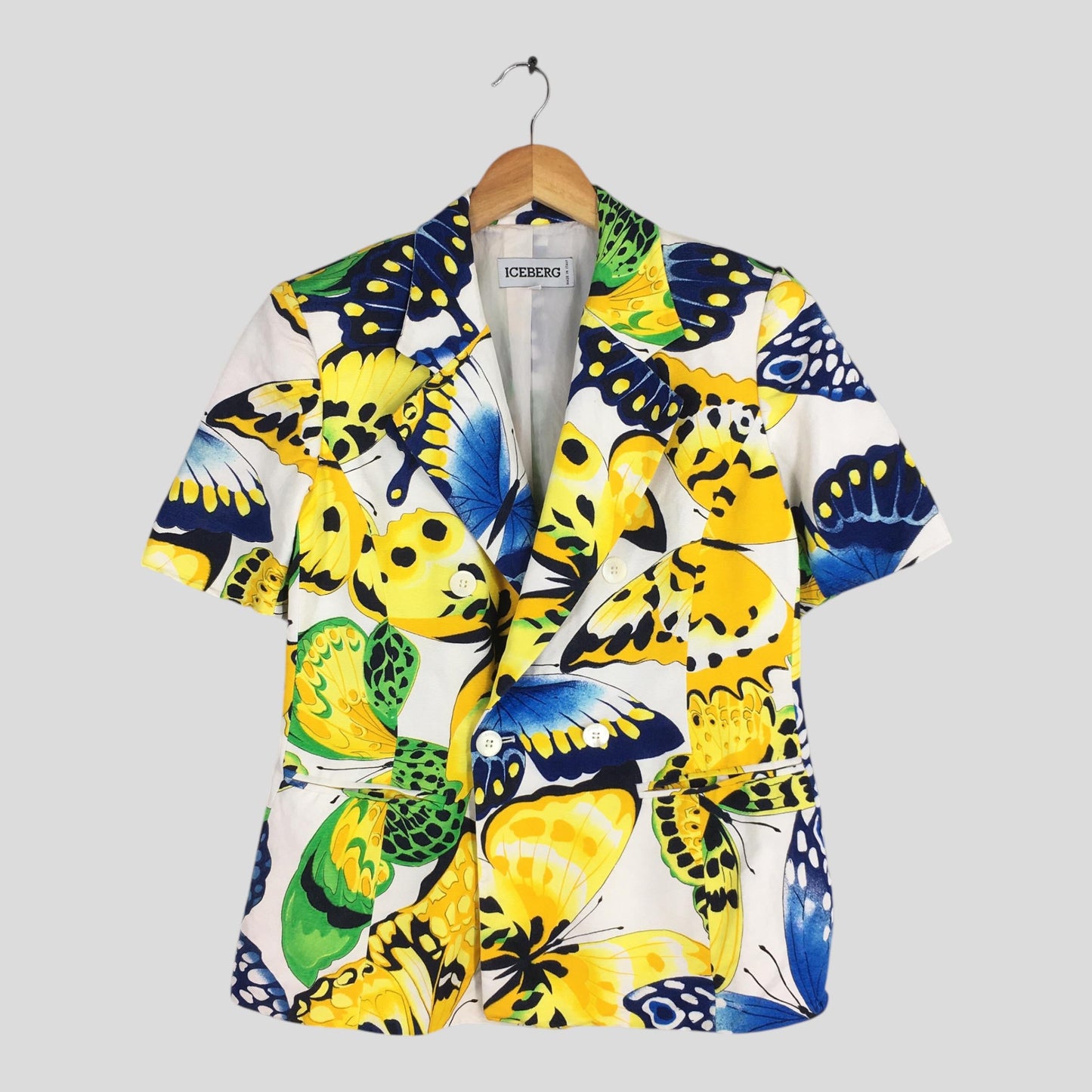 Iceberg Button Ladies Double Breasted Coat Small