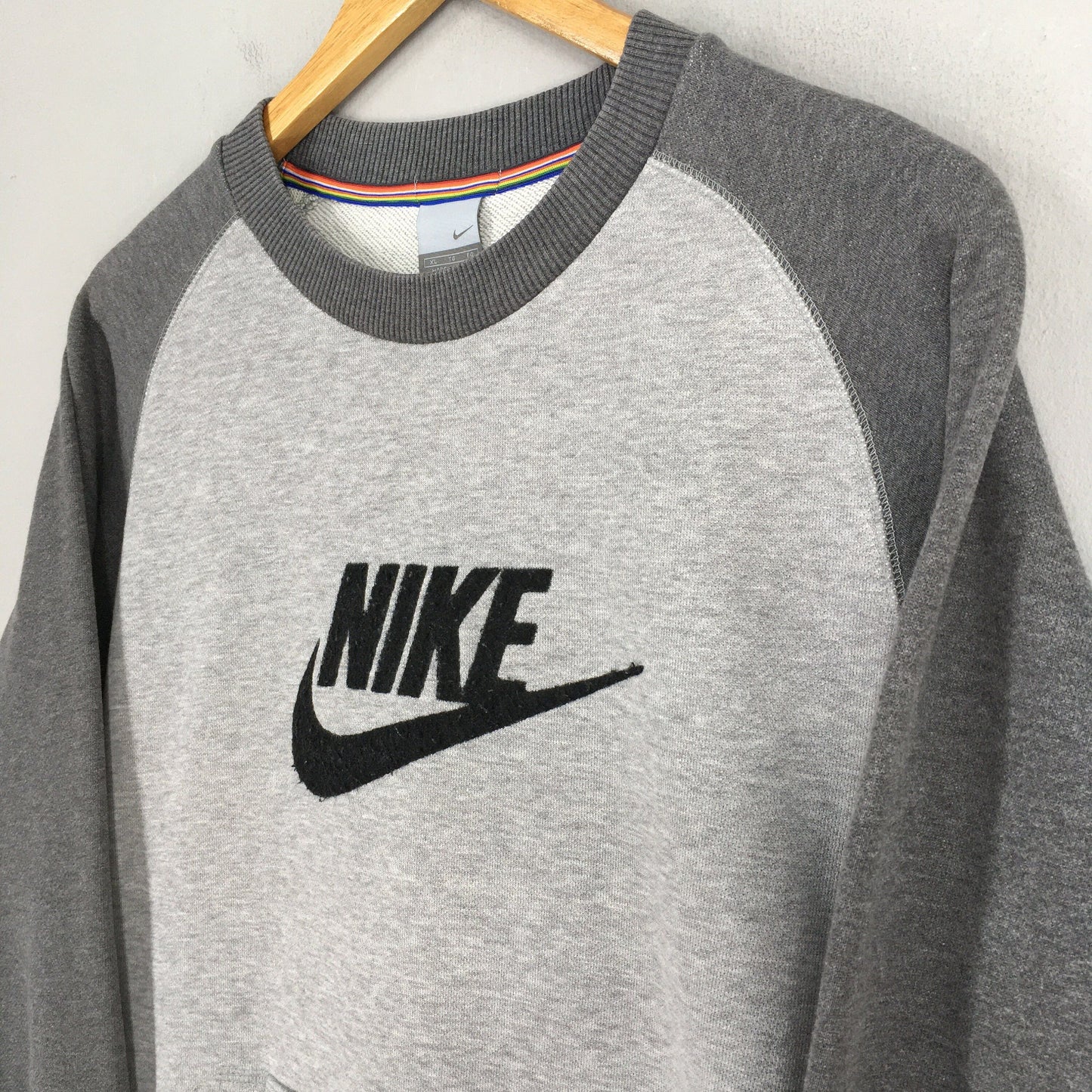 Nike Swoosh Gray Sweatshirt Medium