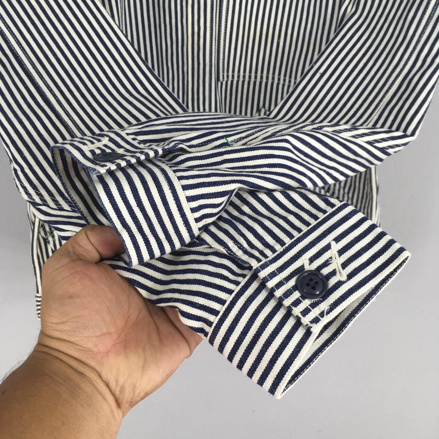 Sugar Cane Hickory Stripes Jelt Denim Jacket Medium