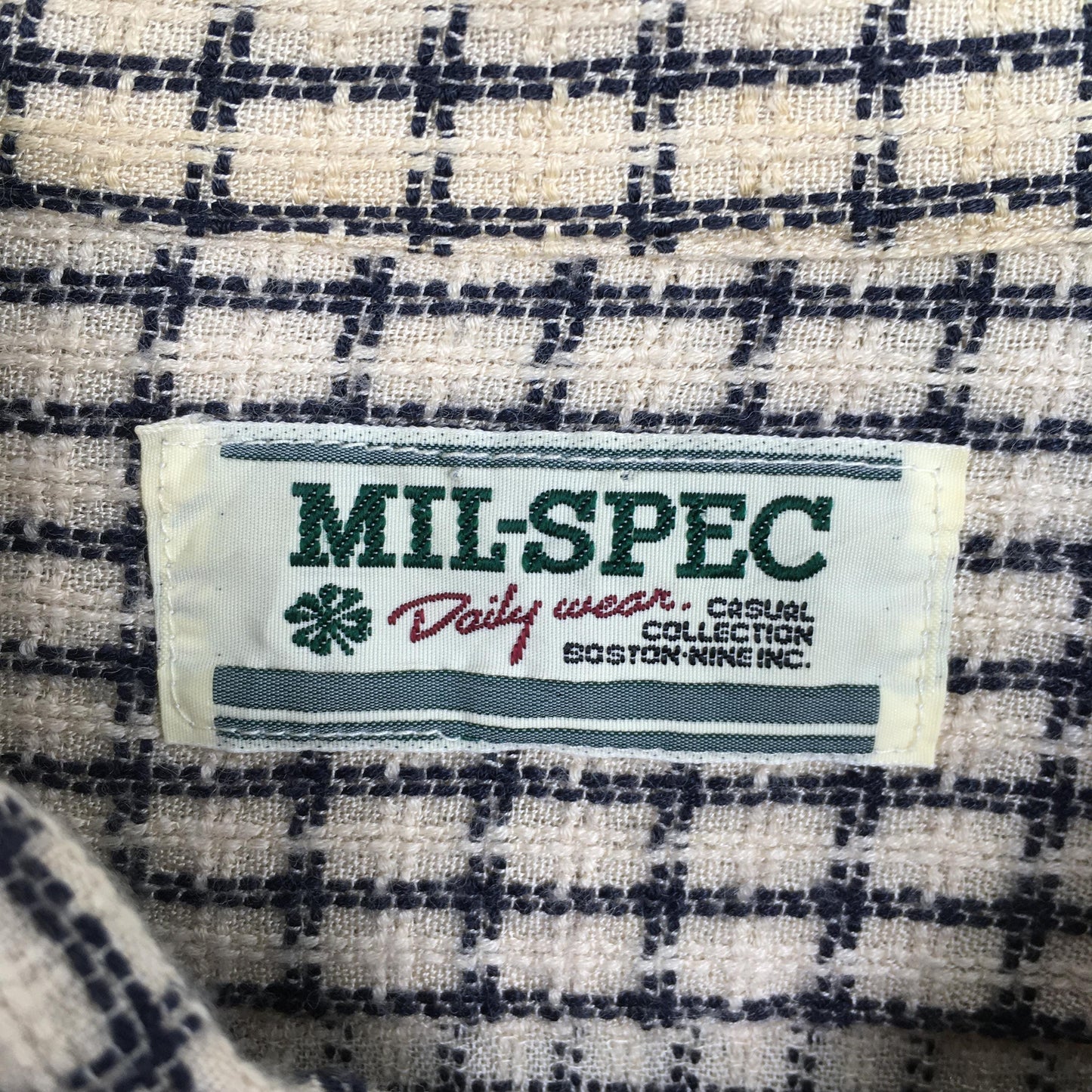 Mil Spec Checkered Gingham Flannel Shirt Medium