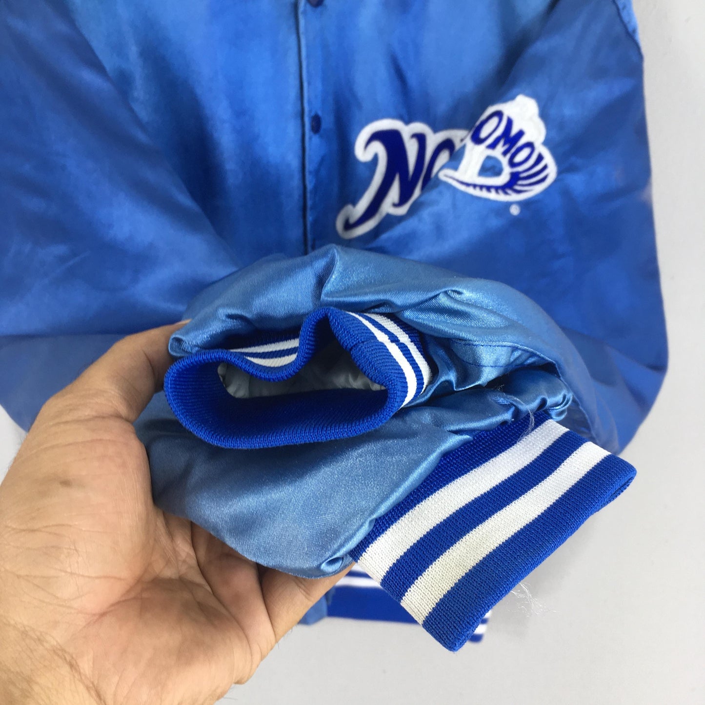 LA Dodgers MLB Stadium Varsity Satin Jacket XLarge