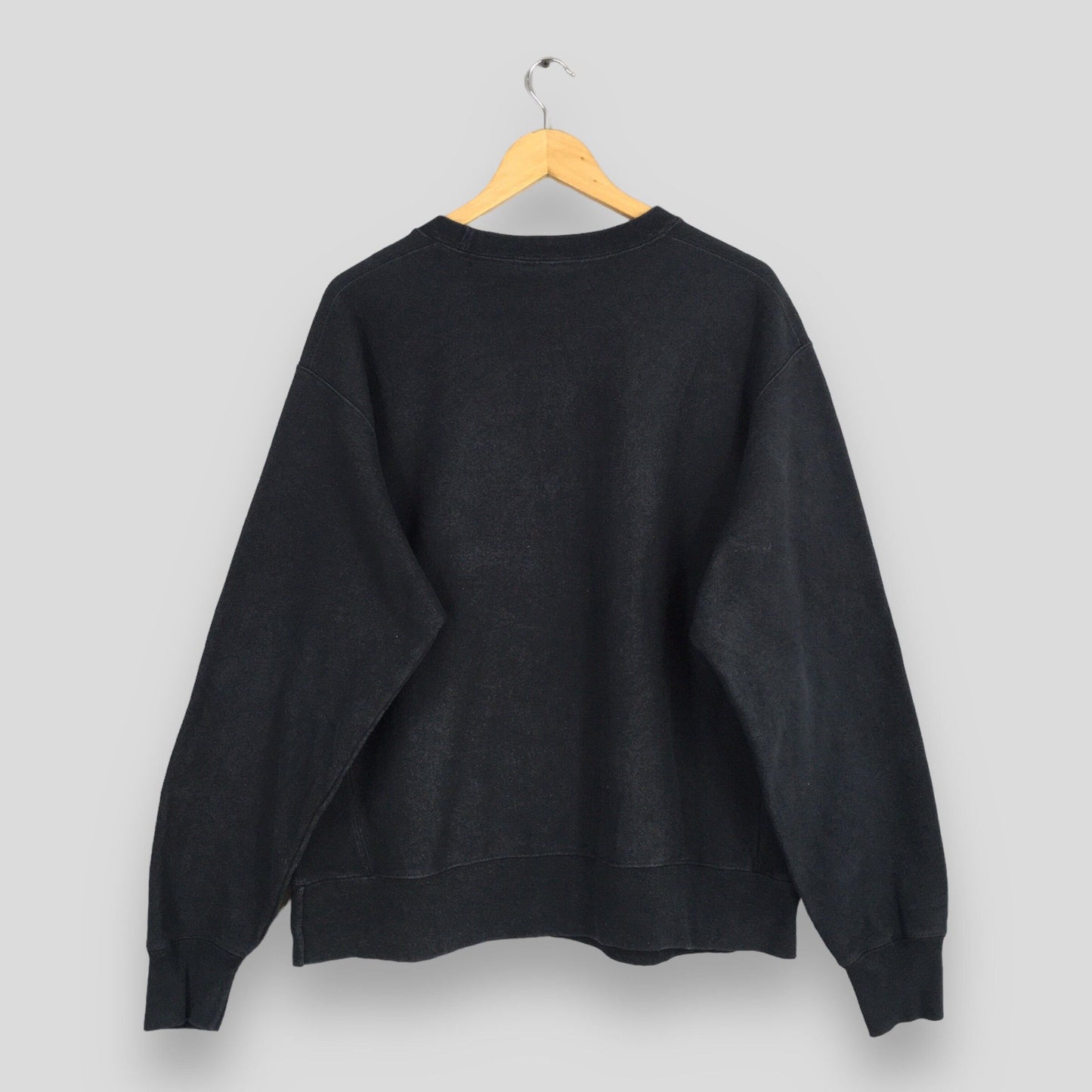 Champion Reverse Weave Black Sweatshirt Large