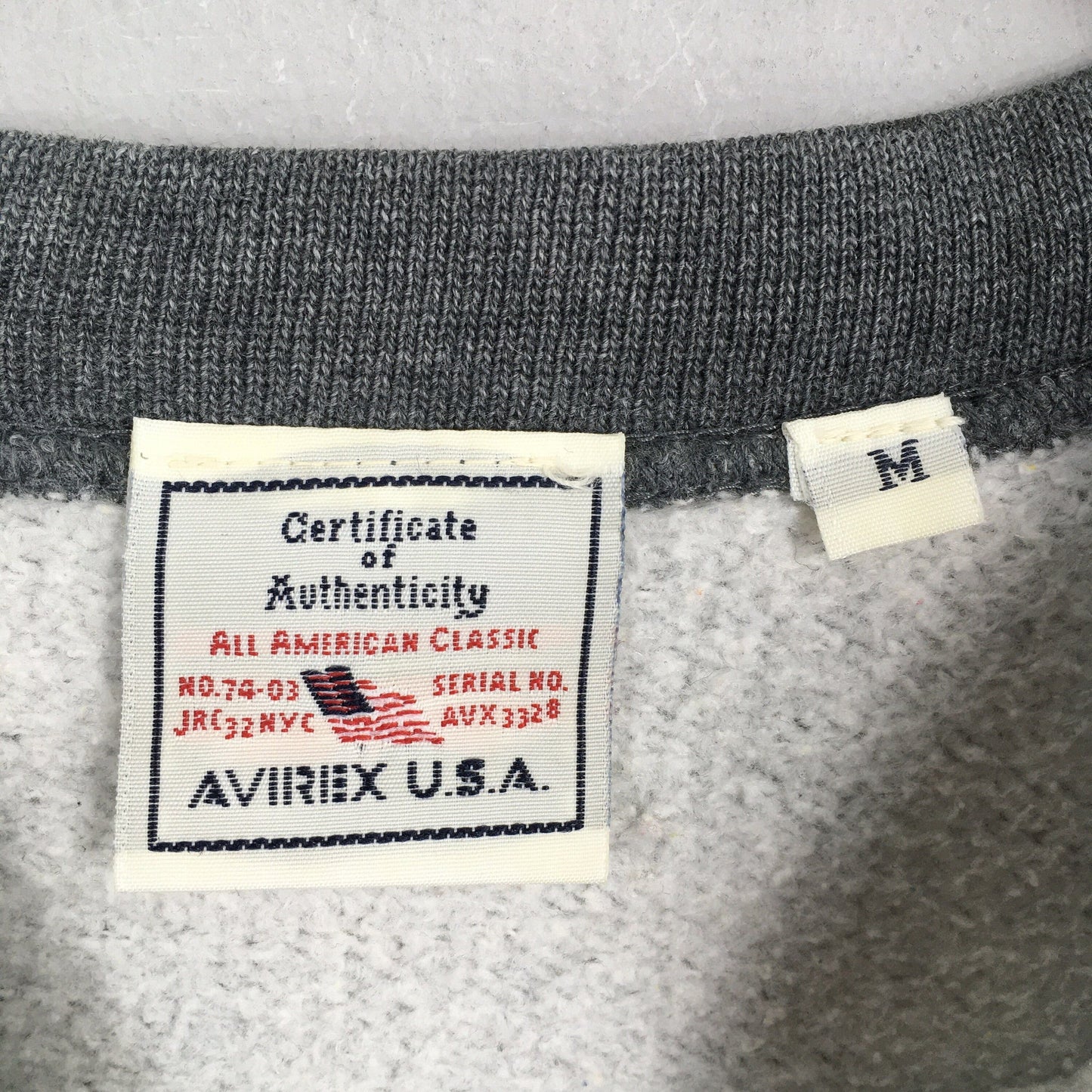 Avirex Usa Embroidery Sweatshirt Medium