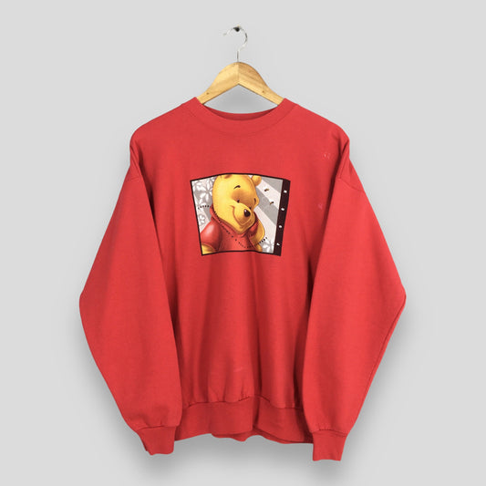 Winnie The Pooh Red Sweatshirt Large