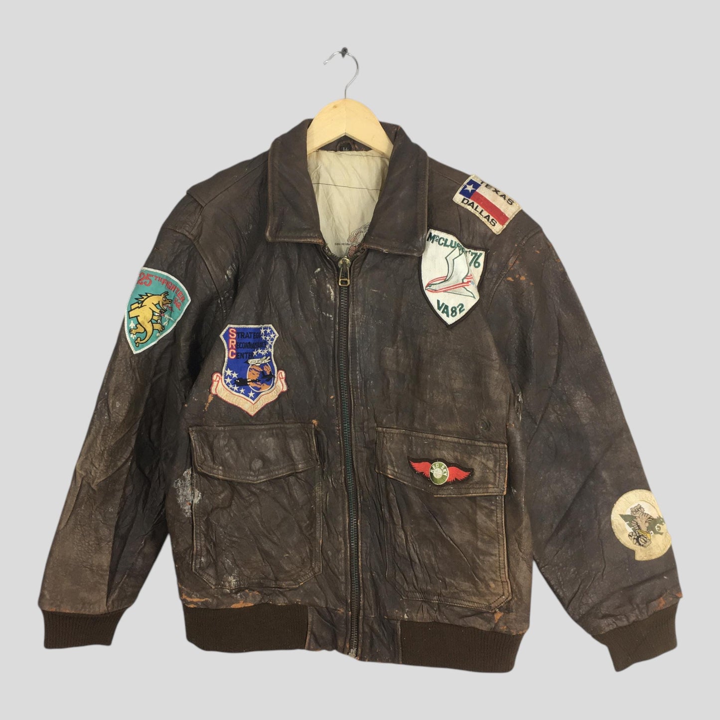 Art Glenhill Army Air Force Leather Type A-2 Jacket Large