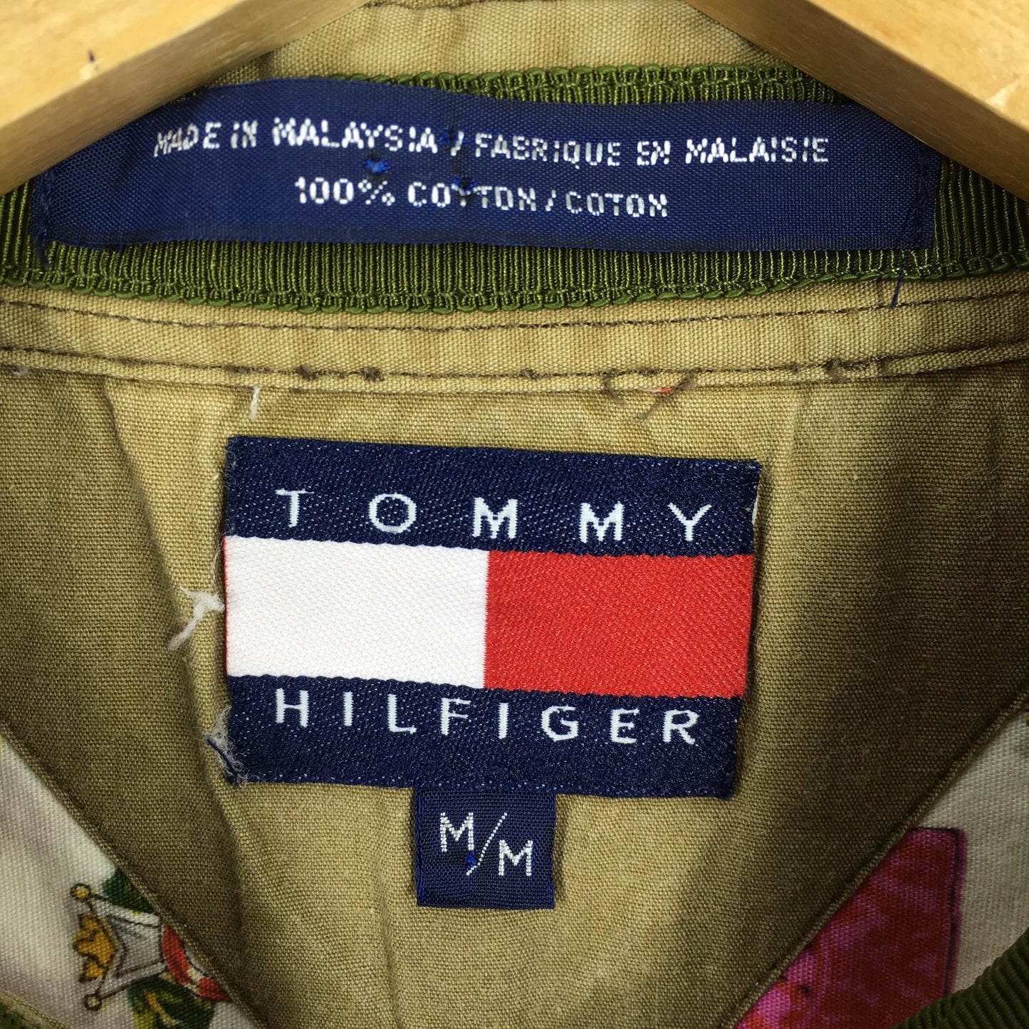 Tommy Hilfiger Flag Overprinted Shirt Medium