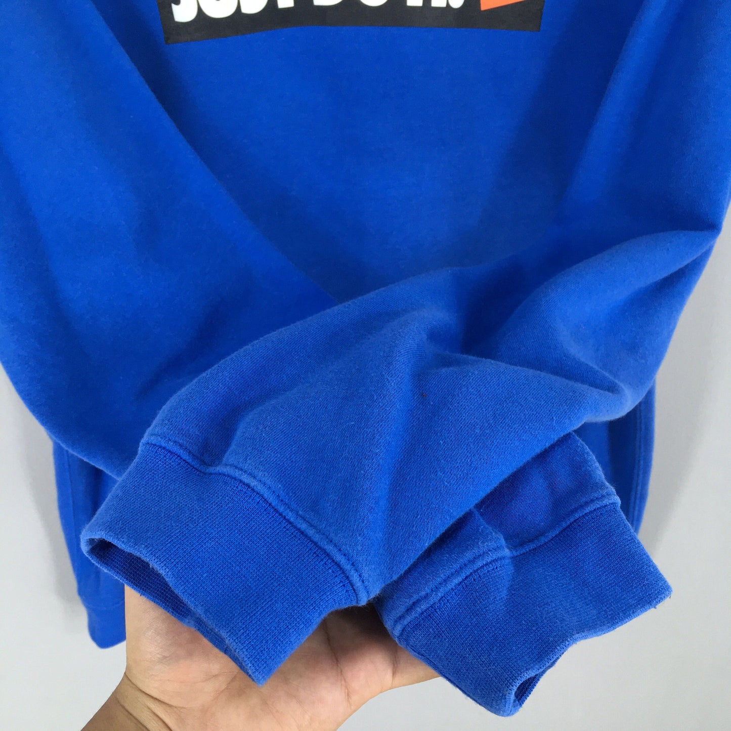 Nike Just Do It Blue Sweatshirt Large