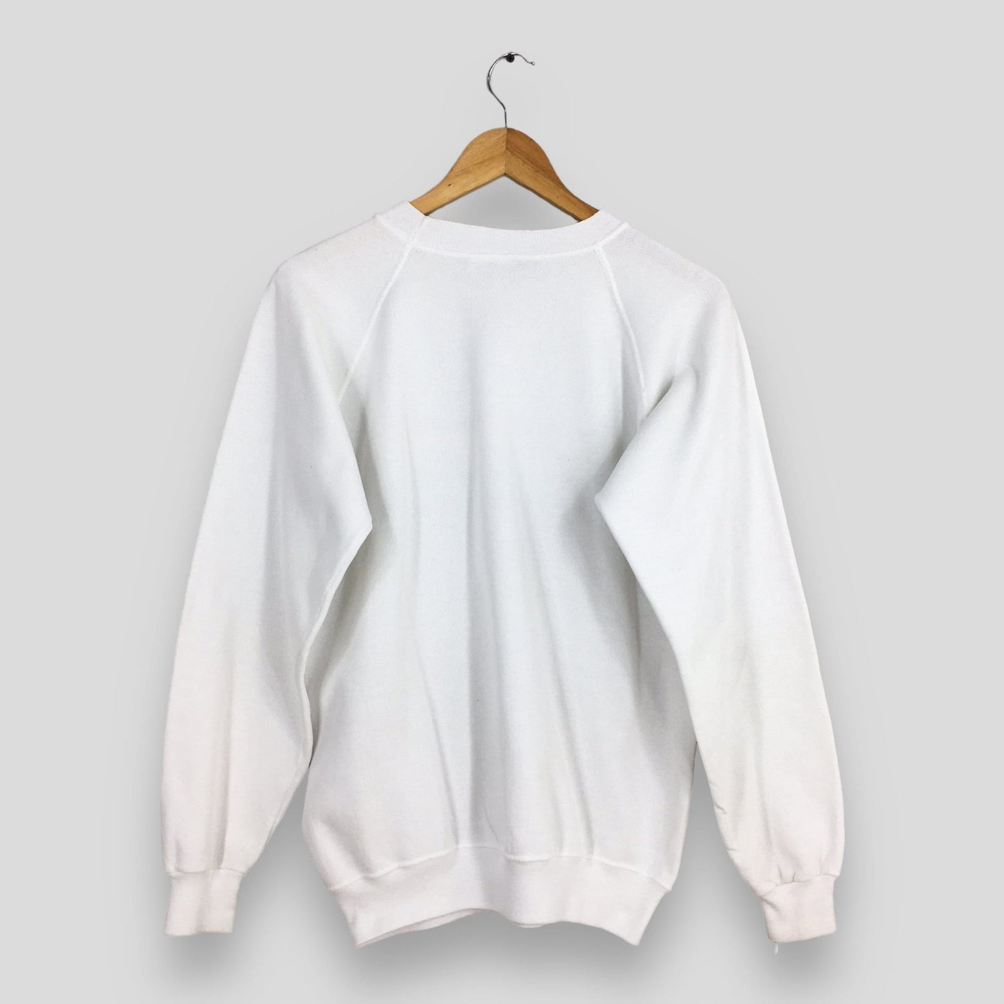 LL Bean White Sweatshirt Medium