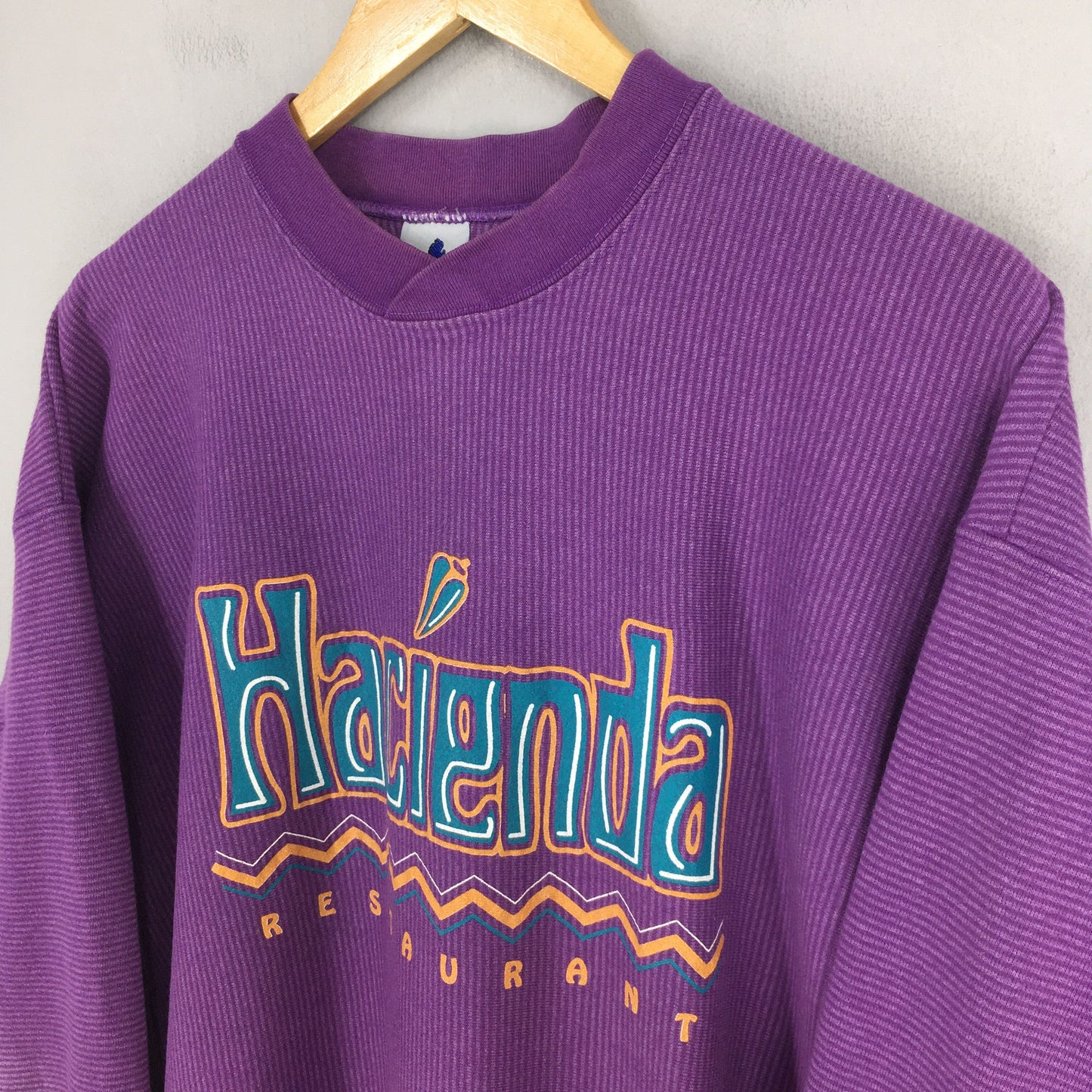 Hacienda Restaurant Purple Sweatshirt XLarge