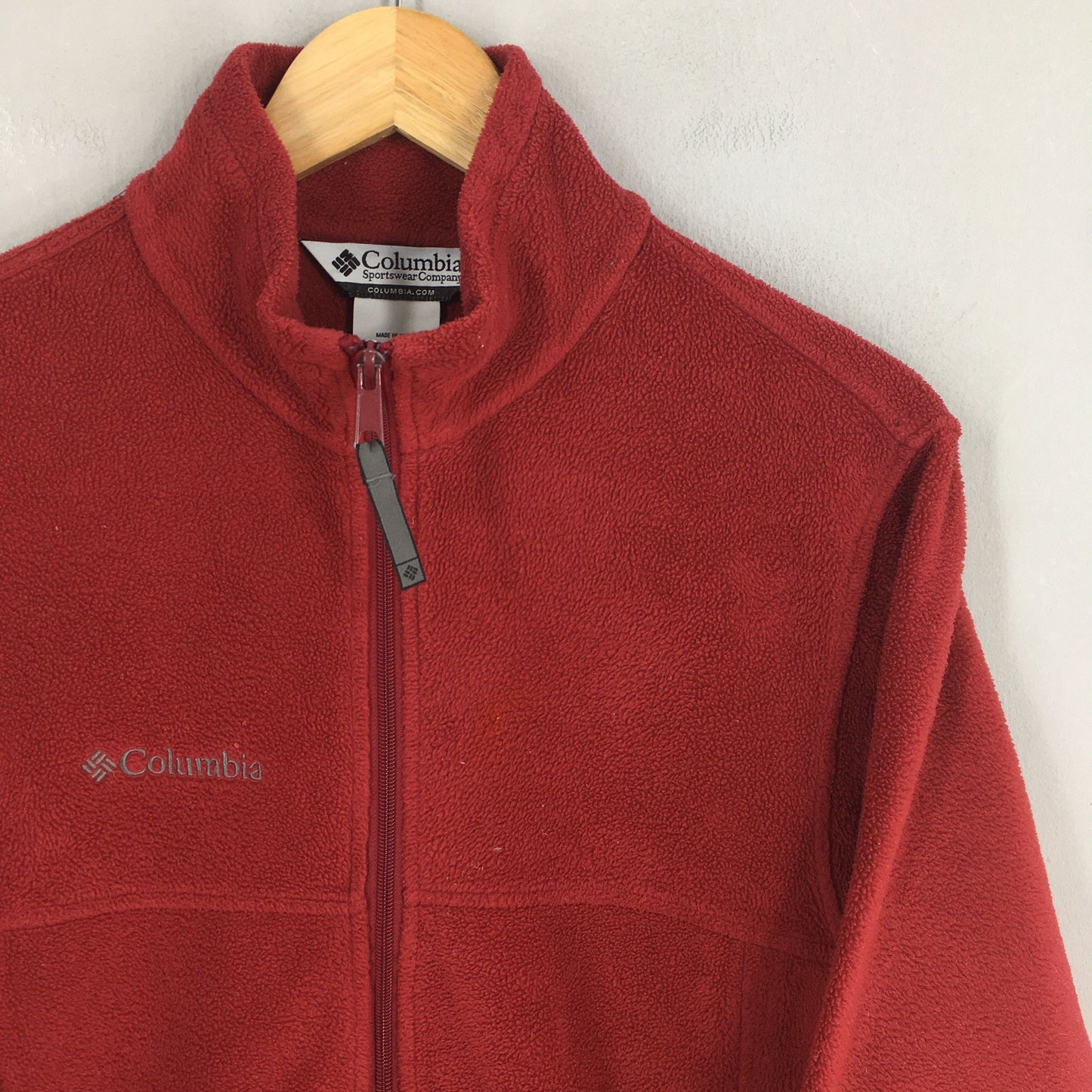 Columbia Sportswear Red Fleece Sweater Small