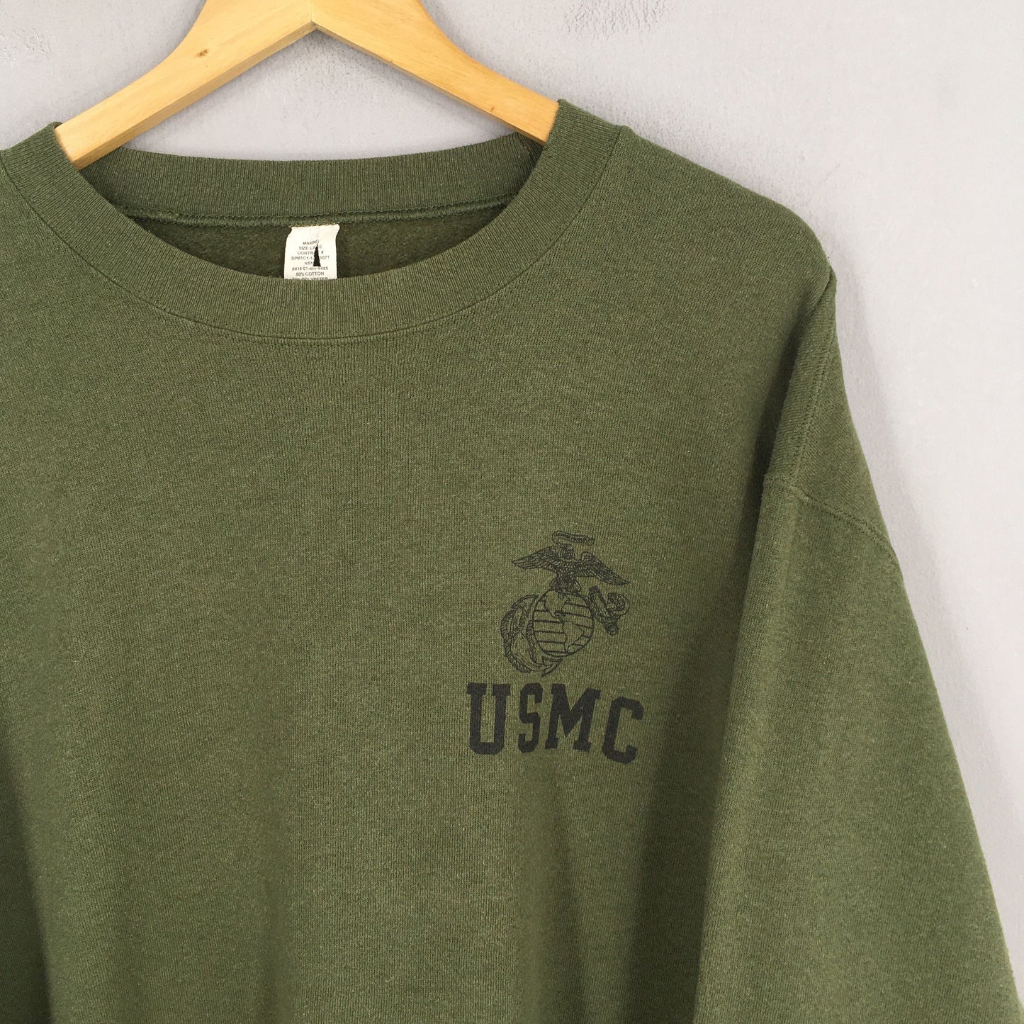 Usmc Marines Green Sweatshirt Large