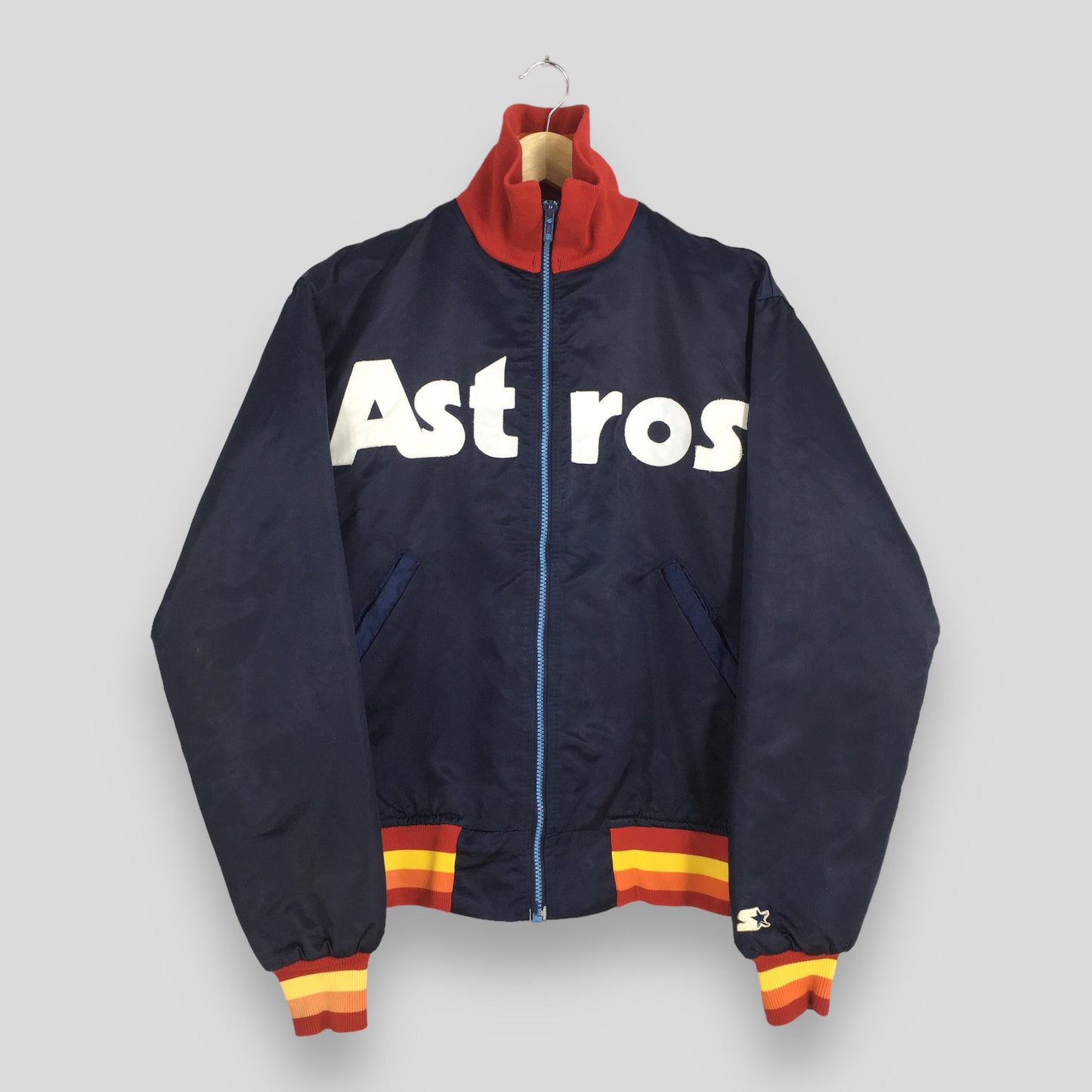 Houston Astros Satin Bomber Jacket Medium