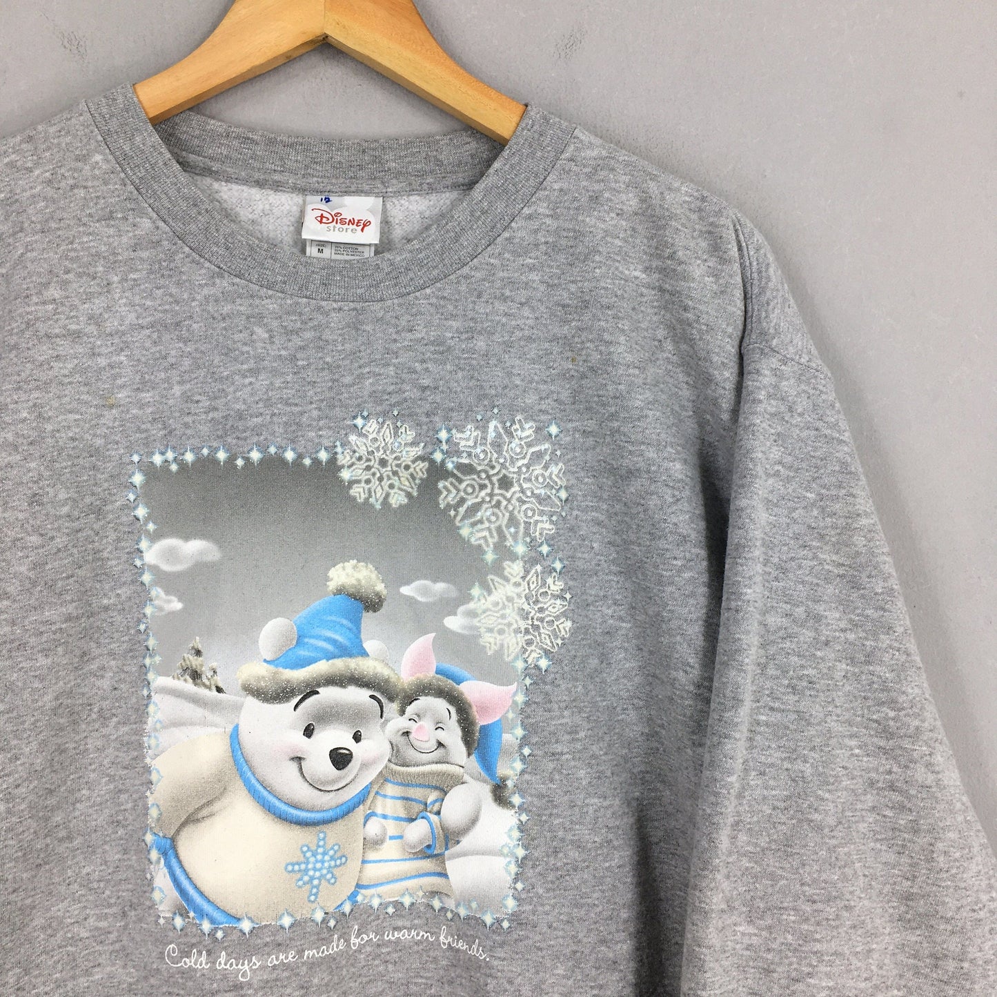 Winnie The Pooh Disney Gray Sweatshirt Medium