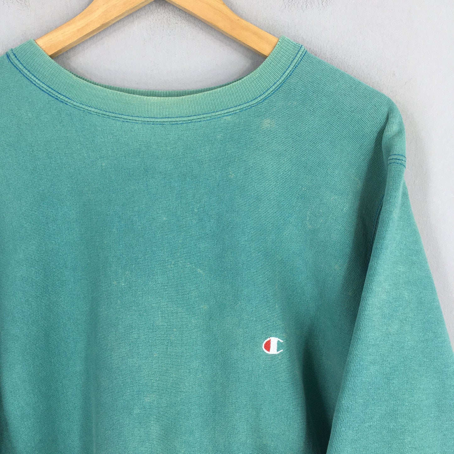 Champion Reverse Weave Green Crewneck Sweatshirt XL