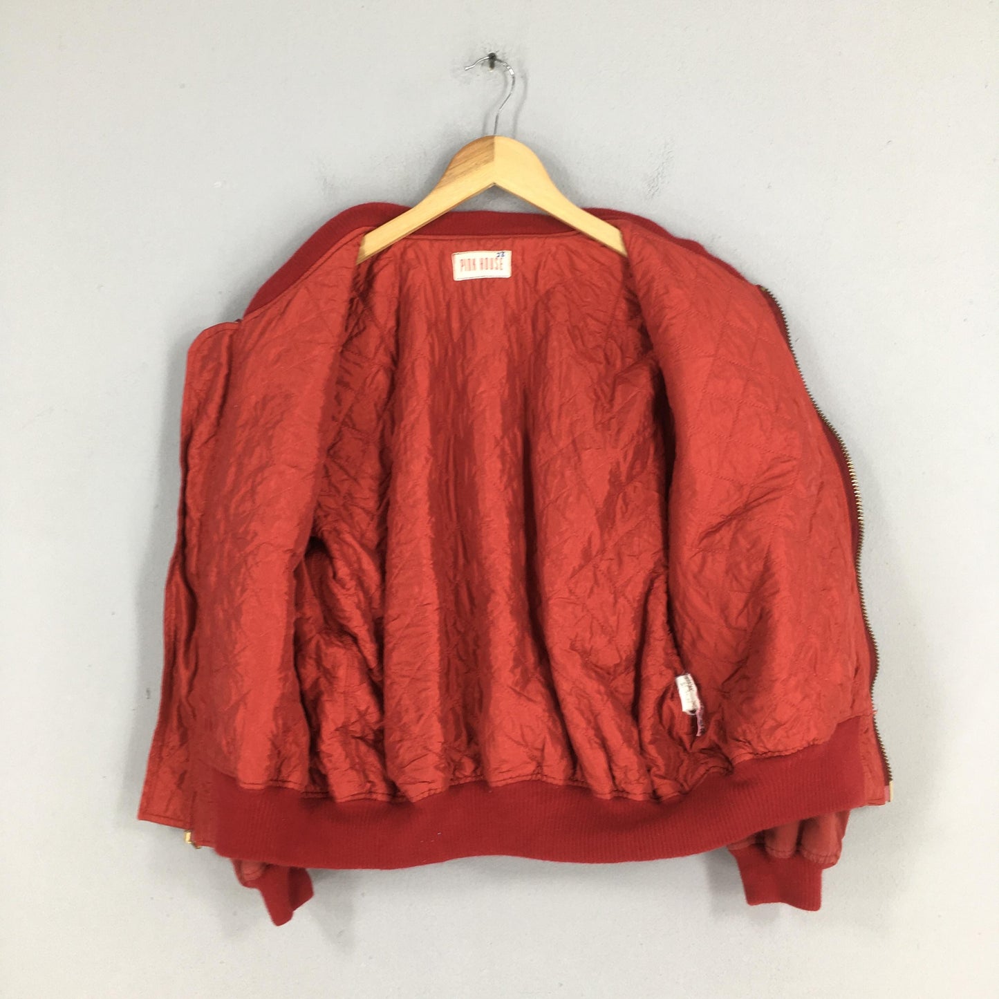 Pink House Japan Red Bomber Jacket Medium