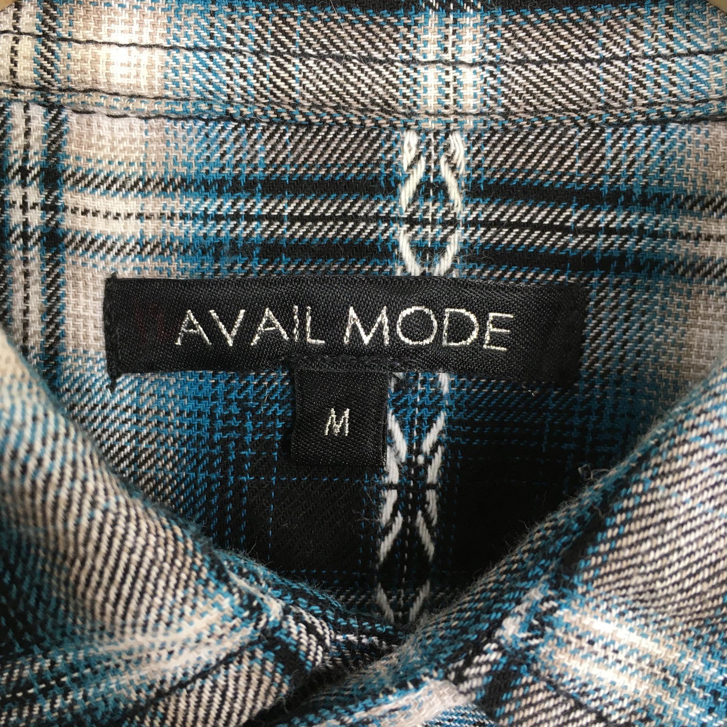 Avail Mode Plaid Shadow Checkered Shirt Medium