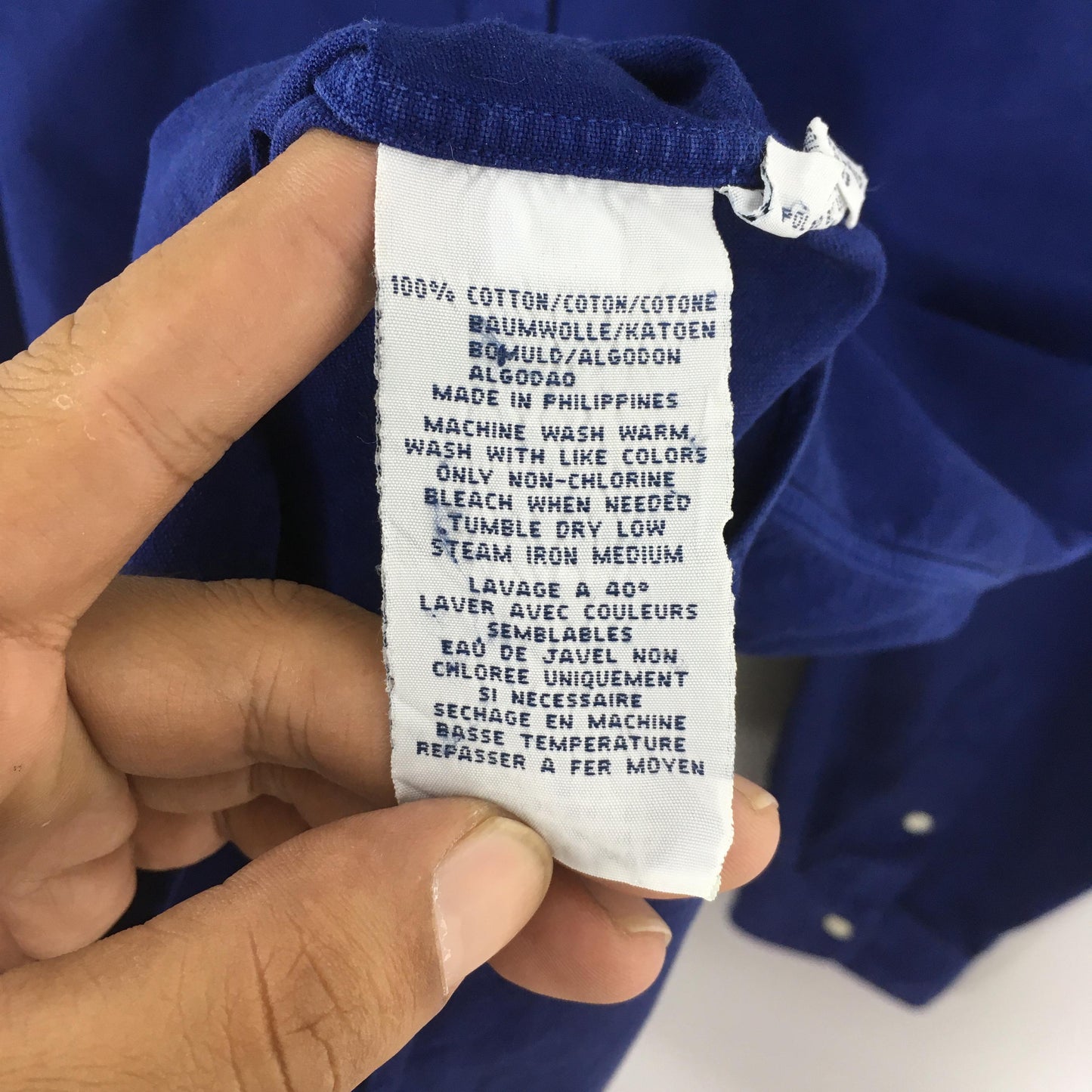 Polo Ralph Lauren Indigo Blue Shirt Large