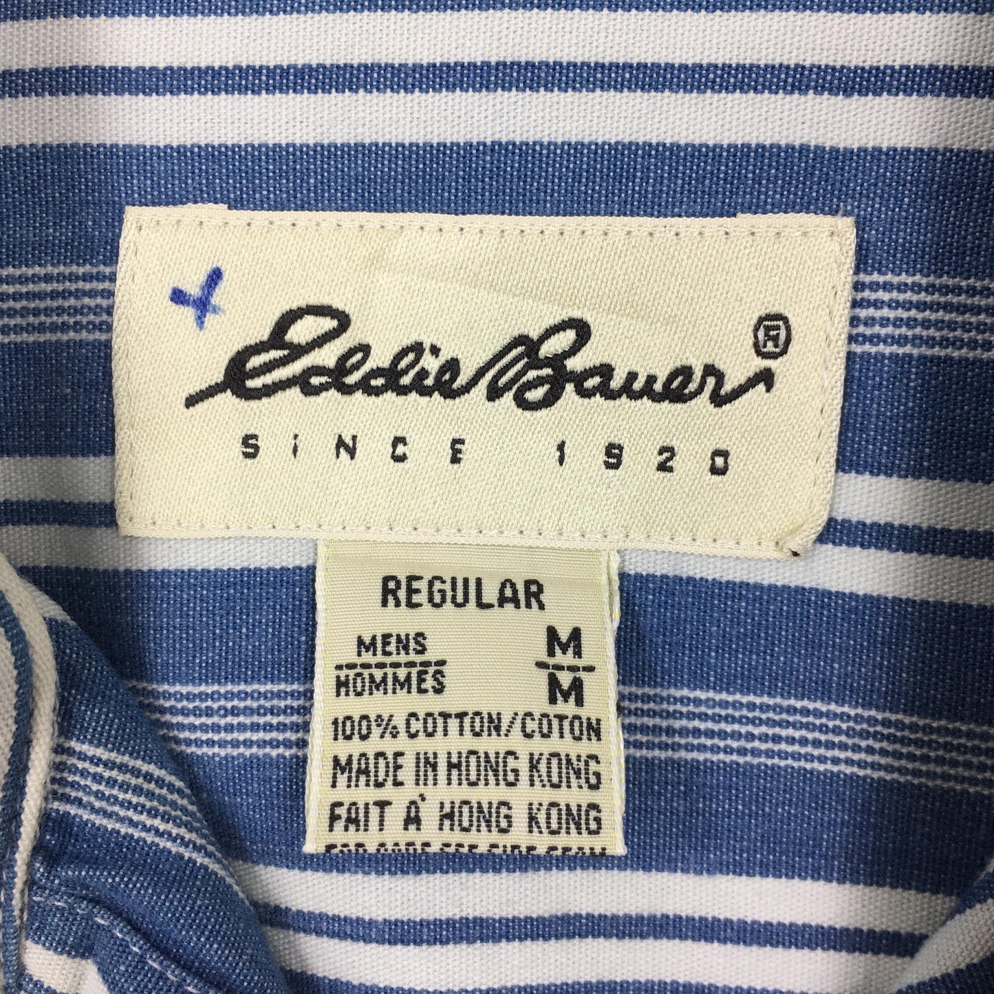 Eddie Bauer Striped Flannel Shirt Medium