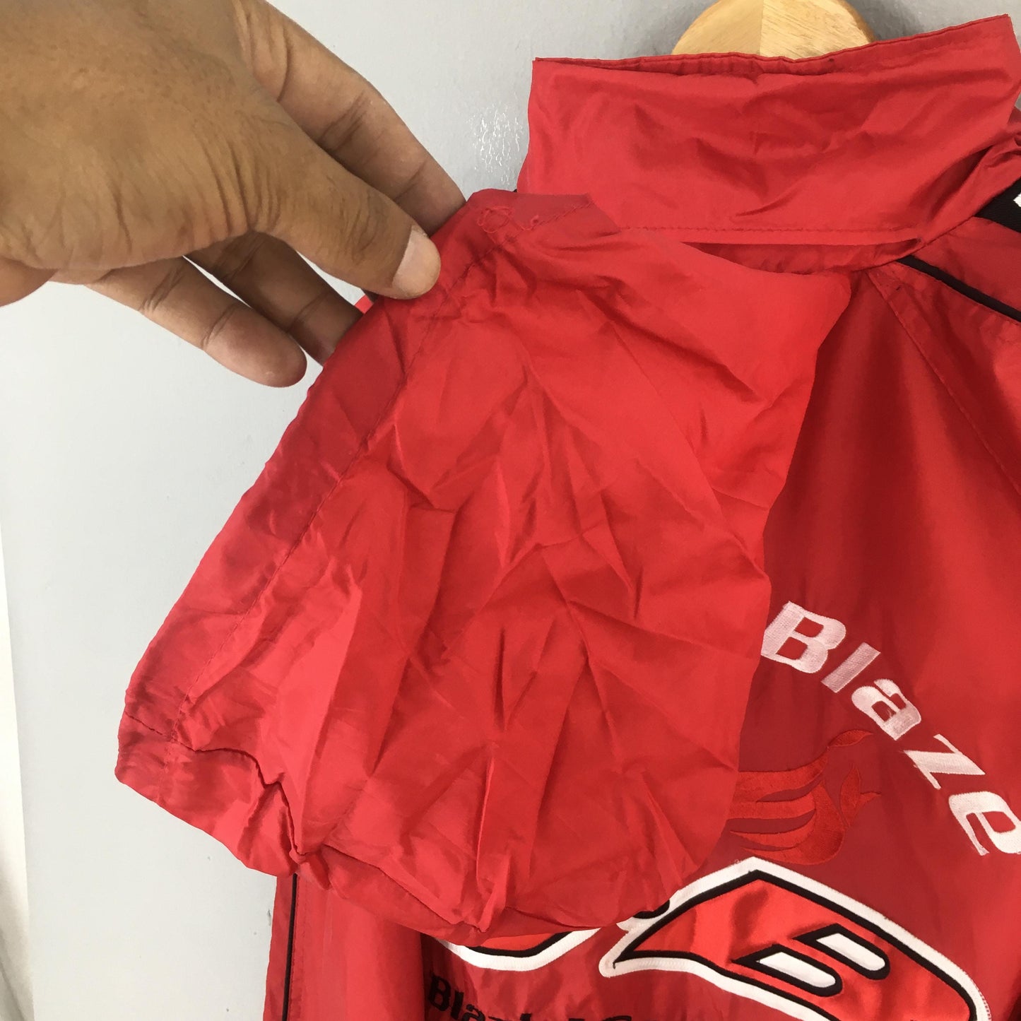 Johnny Blaze Windbreaker Hoodie Large