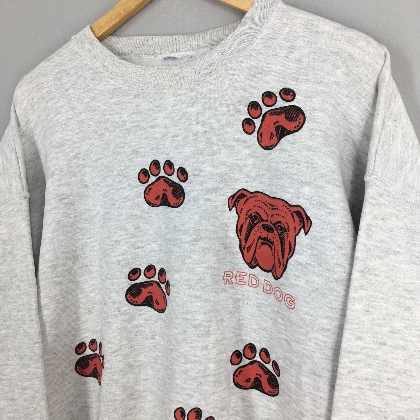 Red Bulldog Gray Sweatshirt XLarge