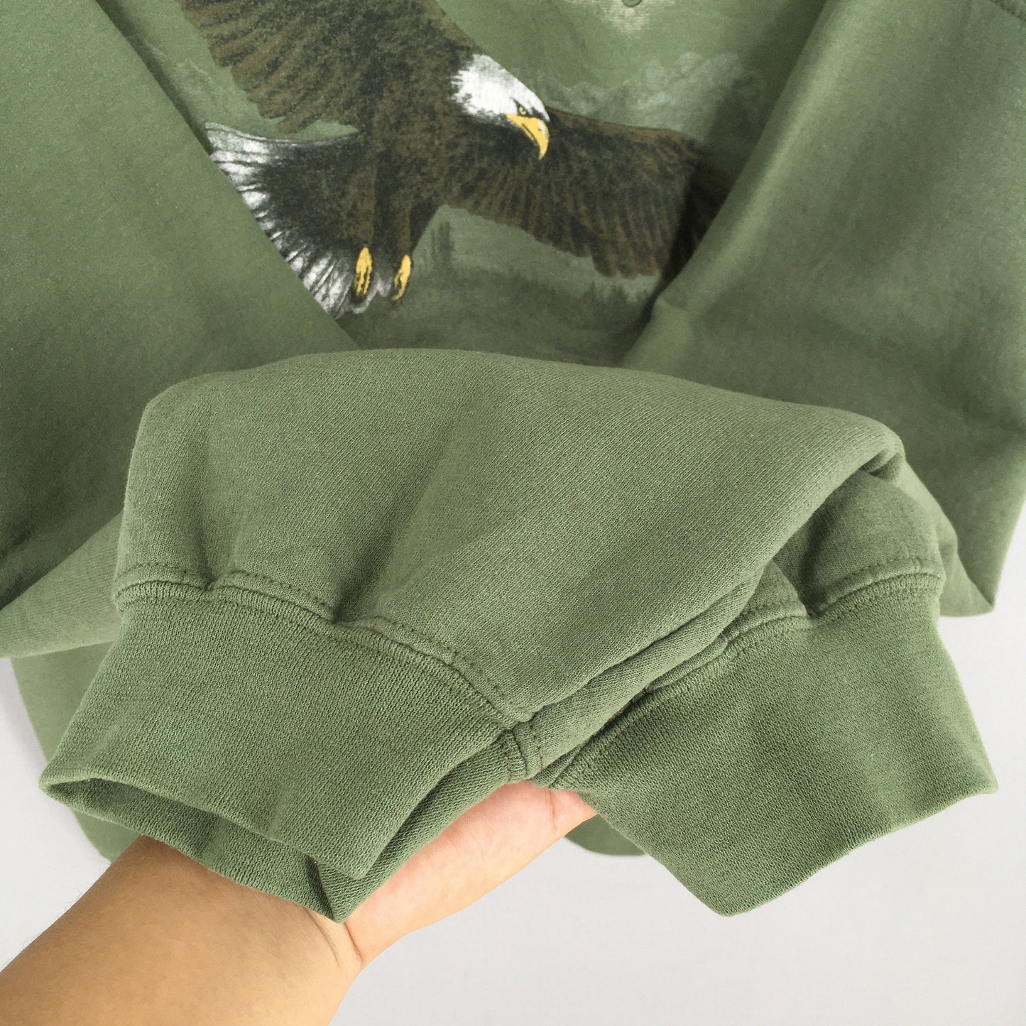 Alaska Bald Eagles Green Sweatshirt XXLarge