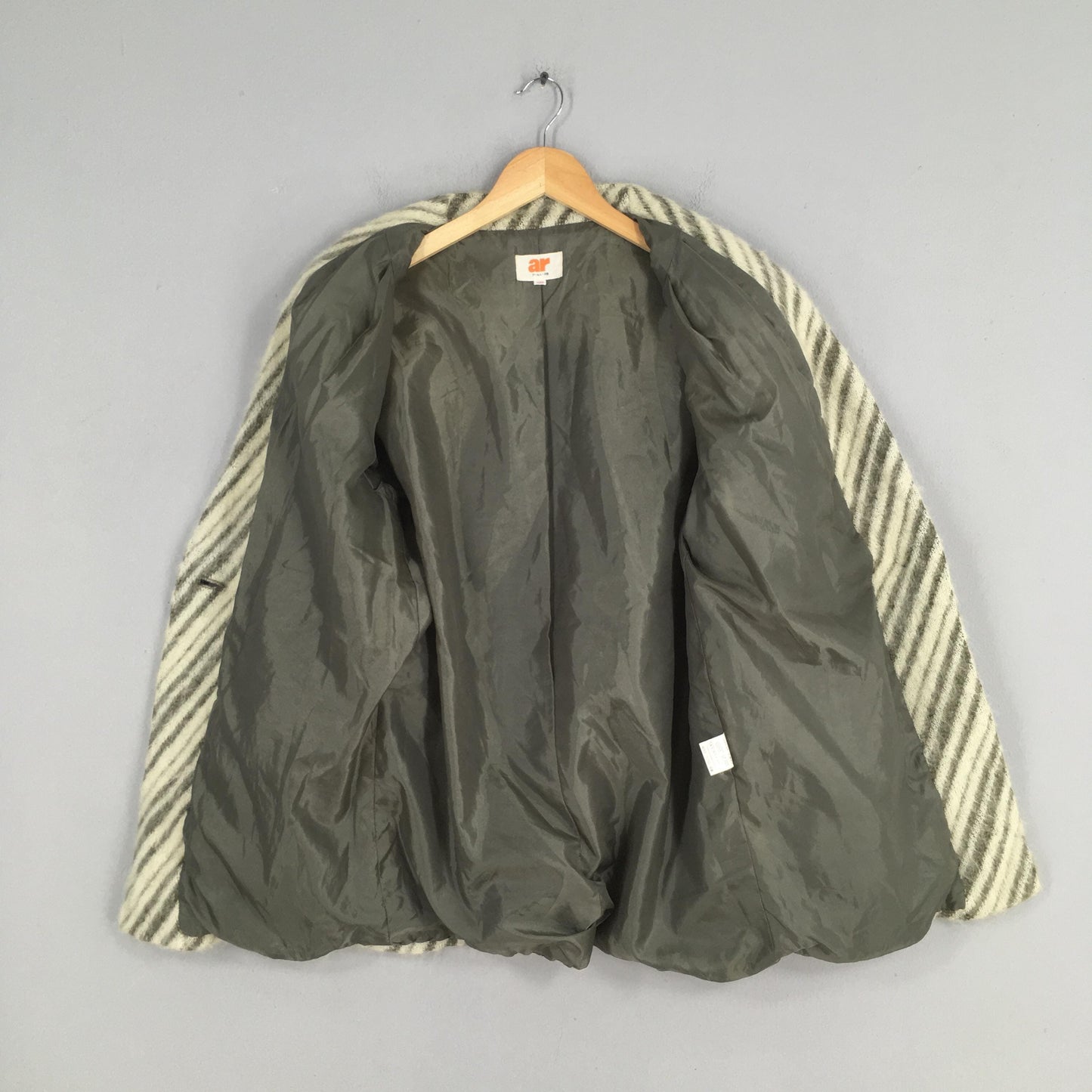 AR Japan Japan Striped Zebra Mohair Button Jacket Medium